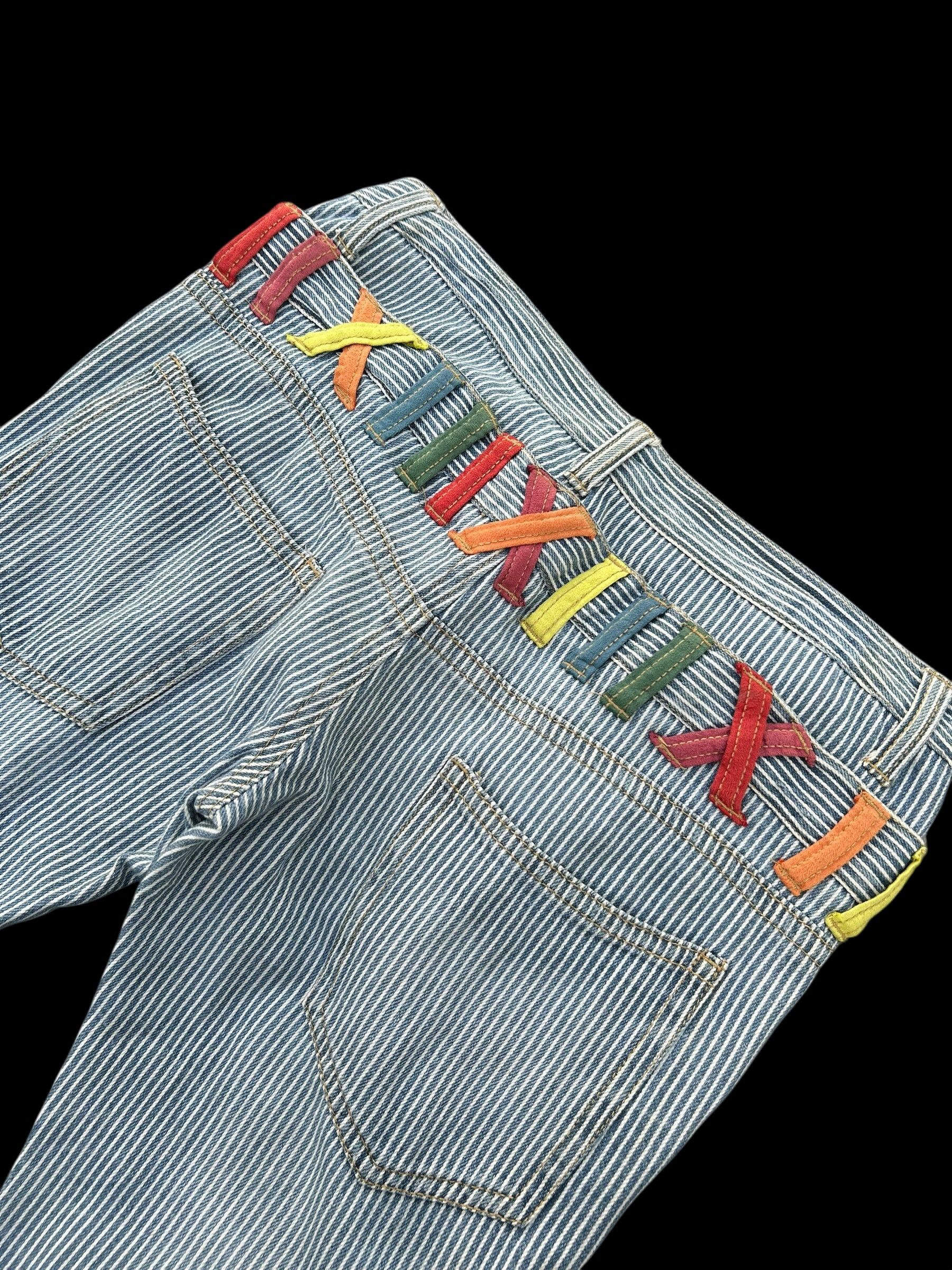 Japanese Brand × Kapital × Vintage Double Waist Hickory Japanese Style Denim Jeans Size US 32 / EU 48 - 6 Thumbnail