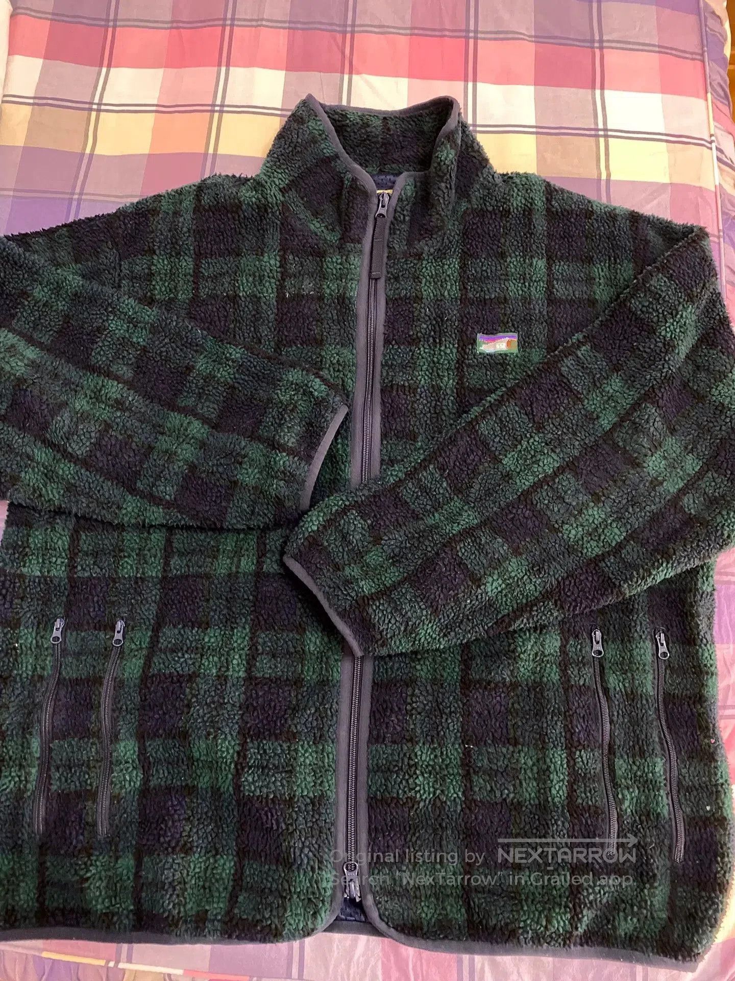 Beams Japan plaid fleece jacket with zip front. Size US M / EU 48-50 / 2 - 1 Thumbnail