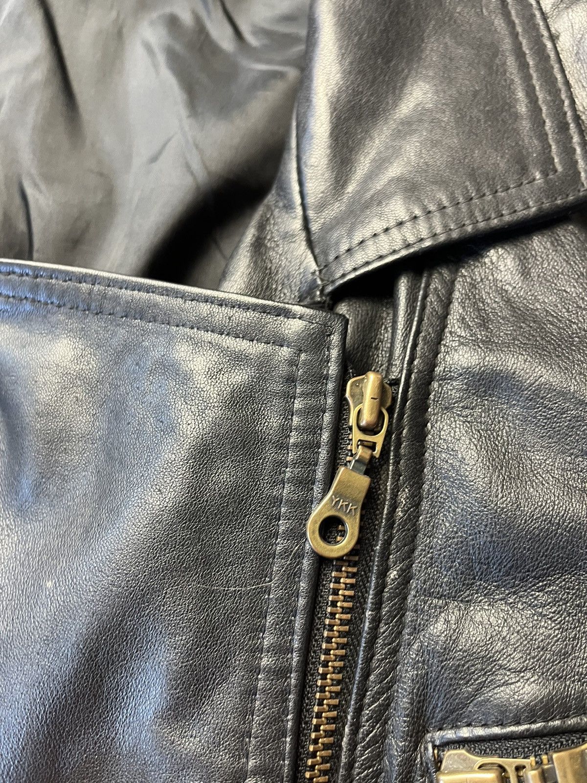 Vintage Crazy True Vintage Cycle Rider Leather Jacket Biker Rare Size US L / EU 52-54 / 3 - 14 Thumbnail