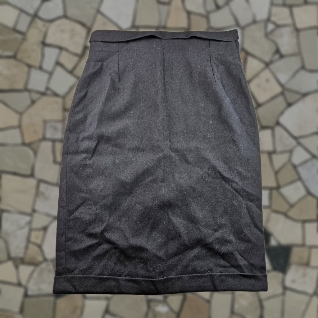 Versace Versace Skirt Wool Black Midi Pencil Women 44 Regular Size 44 Size 30" / US 8 / IT 44 - 1 Thumbnail