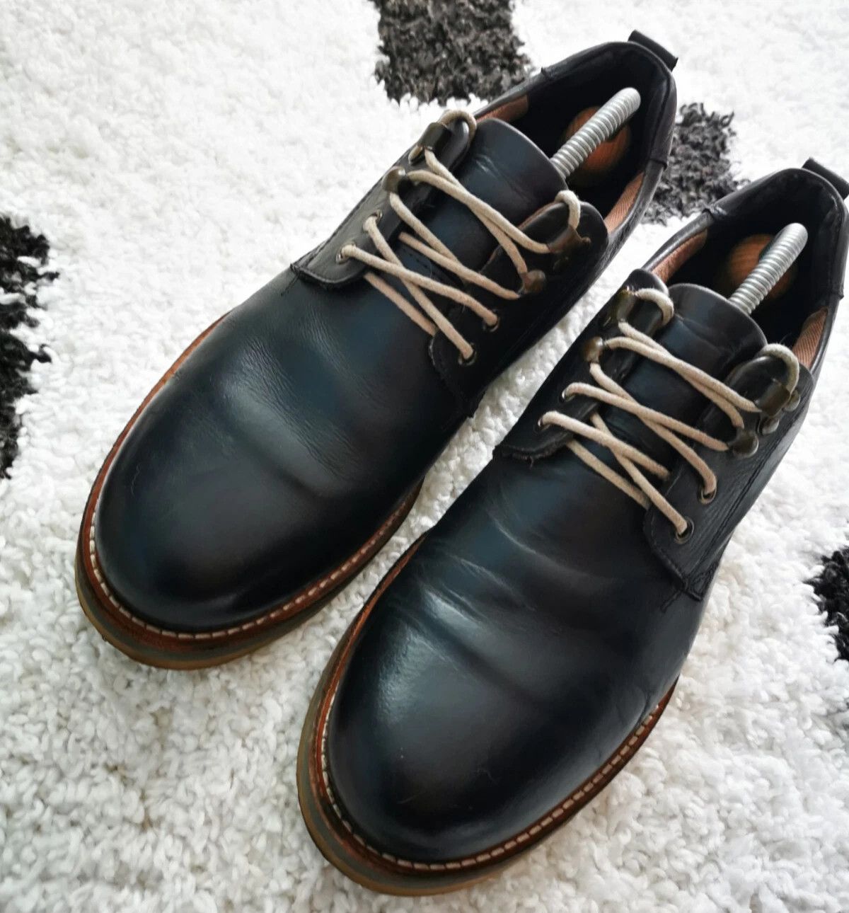 United Colors Of Benetton United Colors of Benetton oxford casual shoes black leather Size US 9.5 / EU 42-43 - 6 Thumbnail