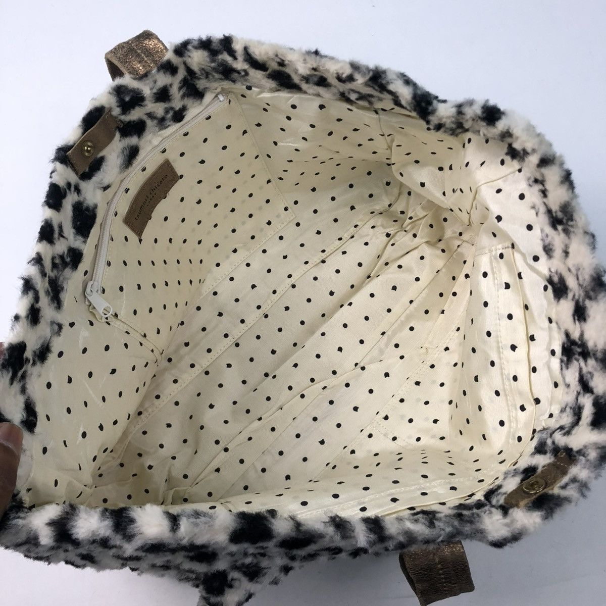 Tsumori Chisato ‼️YES‼️ TSUMORI CHISATO FAUX FUR LEOPARD CARRY TOTE BAG Size ONE SIZE - 5 Thumbnail