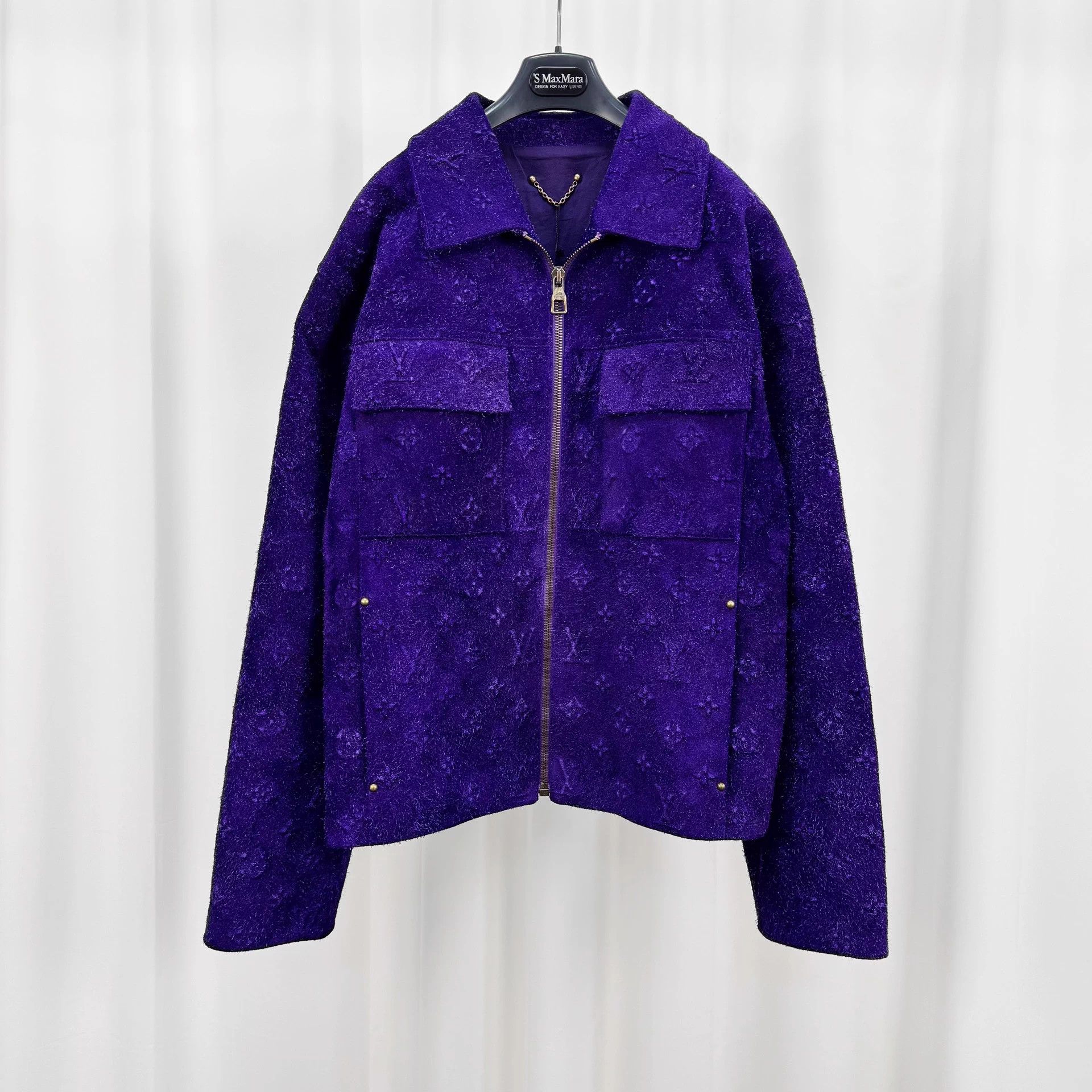 Louis Vuitton Louis Vuitton Embossed Monogram Suede Jacket 48 Size US M / EU 48-50 / 2 - 1 Thumbnail
