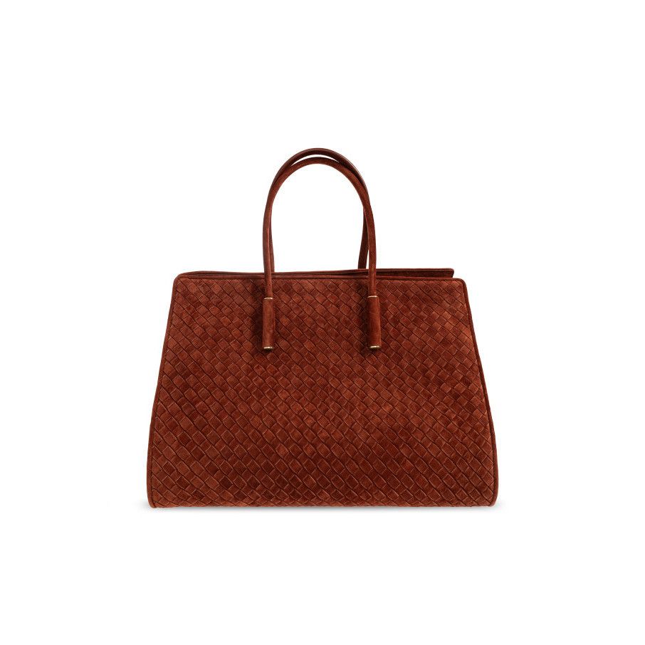 Bottega Veneta BOTTEGA VENETA Barbara $5900 Rust Suede Tote Bag New & Authe Size ONE SIZE - 1 Thumbnail