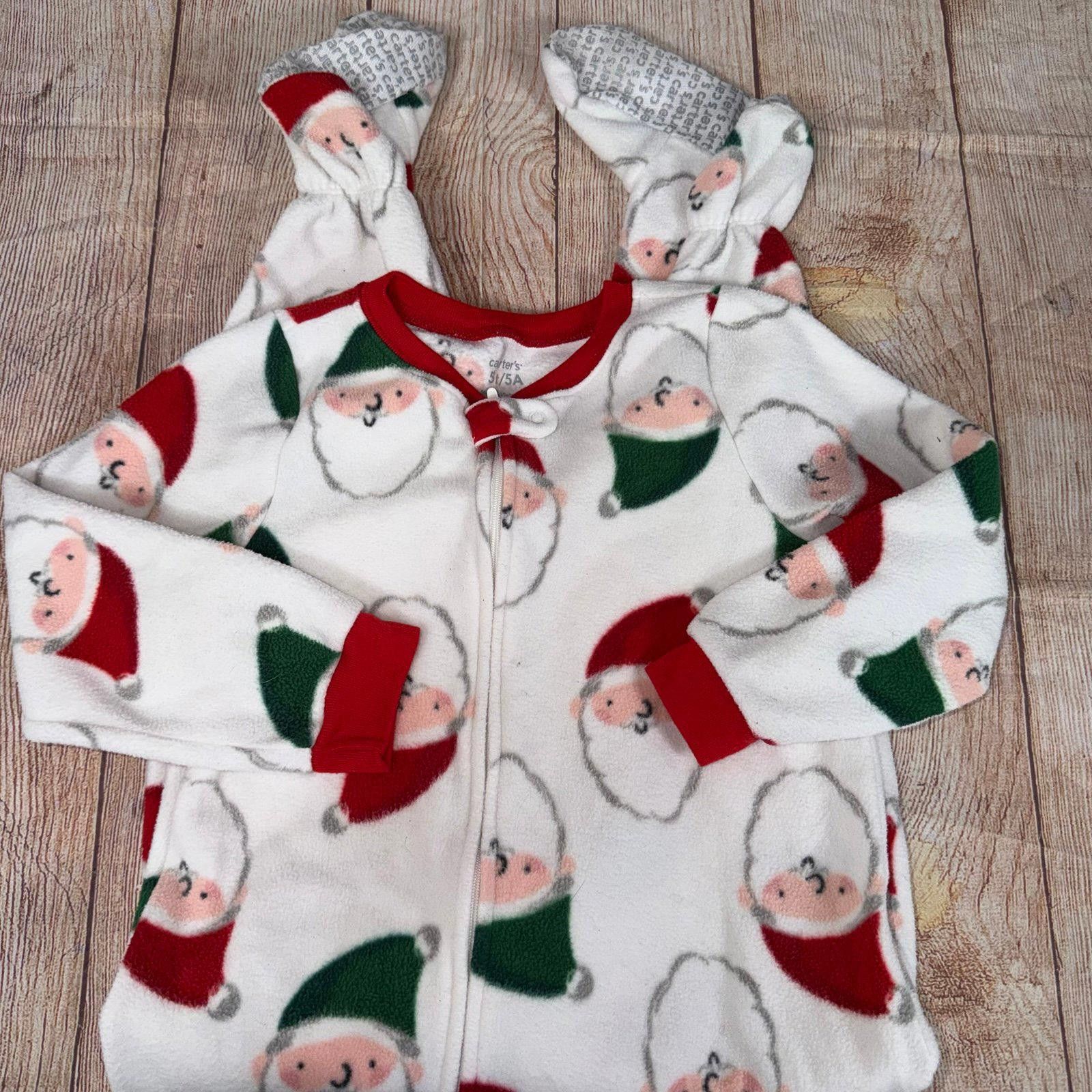 Other 5T Carters Footed Christmas Pajamas Size ONE SIZE - 2 Thumbnail