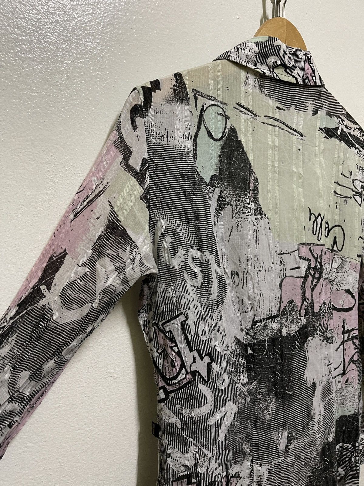 Just Cavalli × Vintage Just Cavalli Full Printed Gravity Shirt Long Sleeve Size L / US 10 / IT 46 - 11 Thumbnail