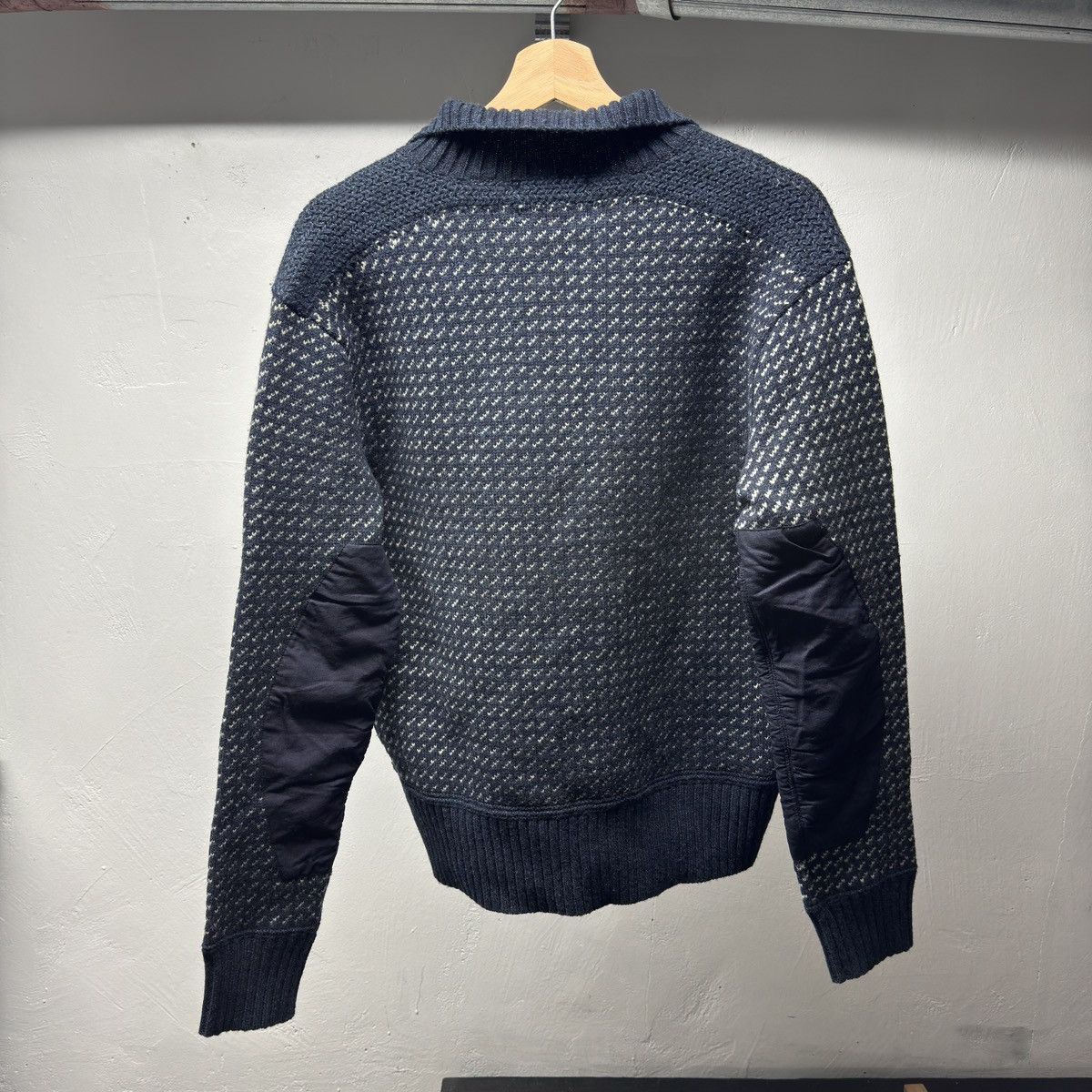 RRL Ralph Lauren RRL Half Zip Wool Jacquard Knit Sweater Sample Size US M / EU 48-50 / 2 - 2 Thumbnail