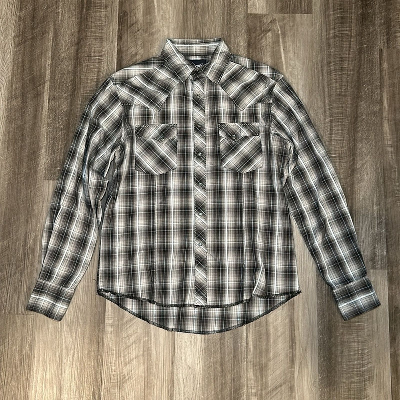Wrangler Wrangler Western Long Sleeve Pearl Snap Button - Medium Size US M / EU 48-50 / 2 - 2 Thumbnail