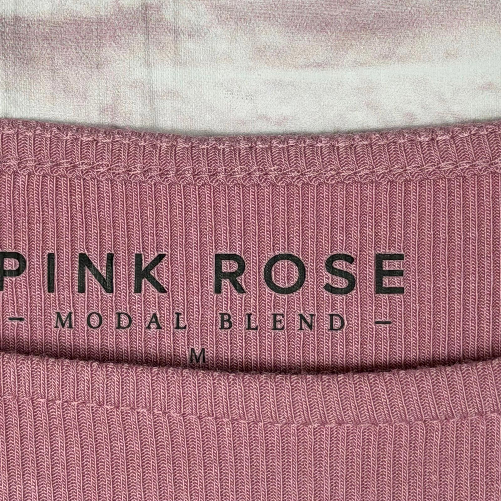 Other Pink Rose Modal Blend Tank Top with Side Buttons Medium NWT Size M / US 6-8 / IT 42-44 - 4 Thumbnail