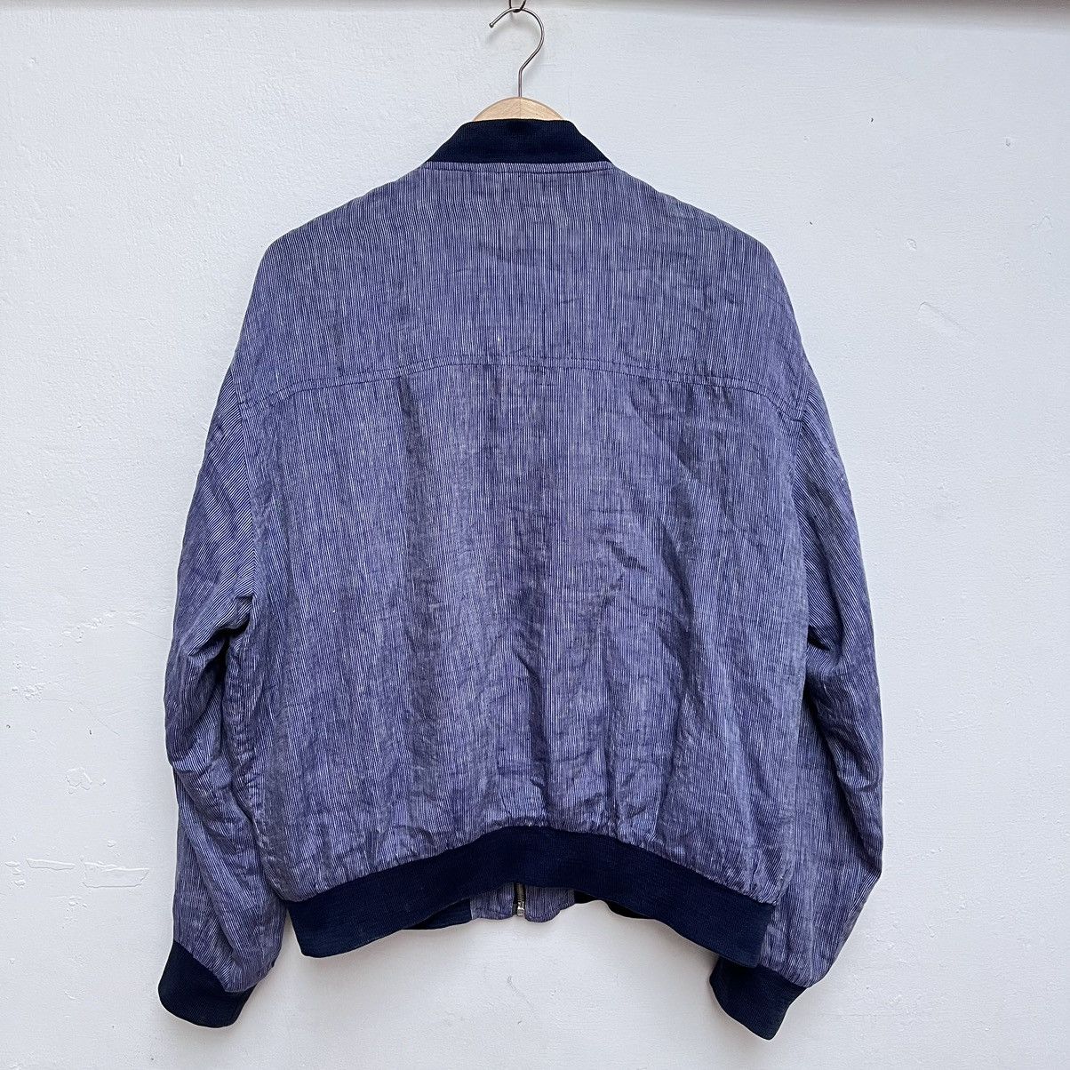 Givenchy Vintage Givenchy Gentleman Bomber Jacket Linnen Blend Size US L / EU 52-54 / 3 - 2 Thumbnail