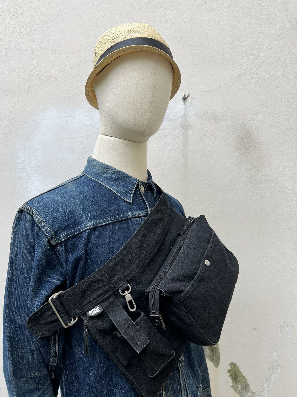 Designer Artisan & Artist Japan Denim Chest bag Size ONE SIZE - 1 Thumbnail