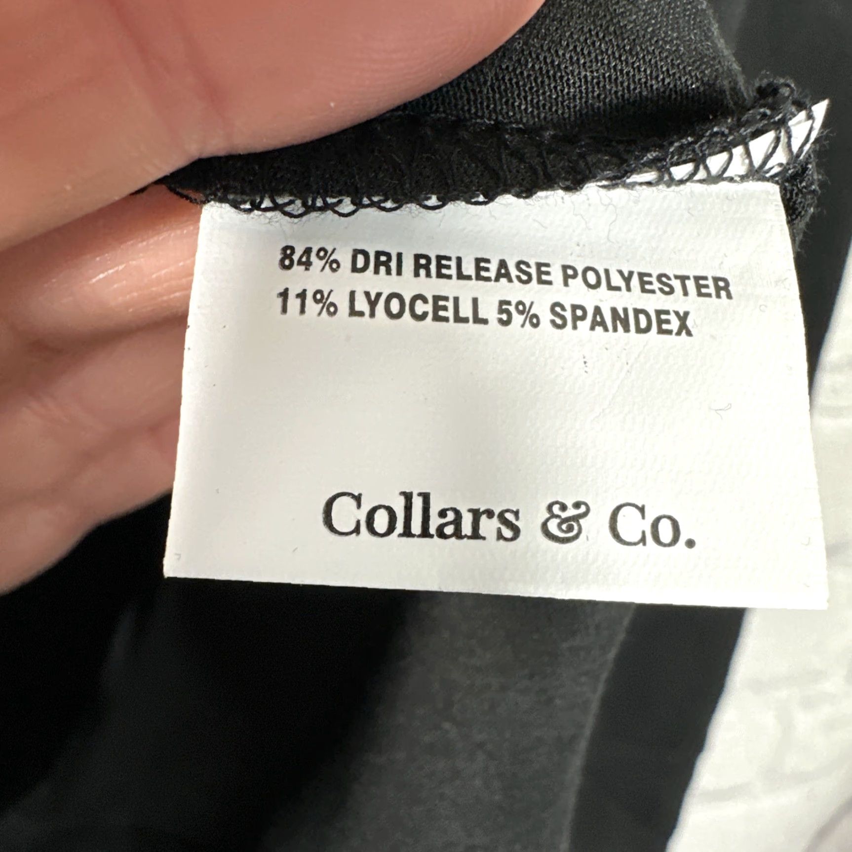 CO Collars & Co Golf Shirt Pullover 1/4 Zip Black Mens Shirt Long Sleeve Knit Size US S / EU 44-46 / 1 - 5 Thumbnail
