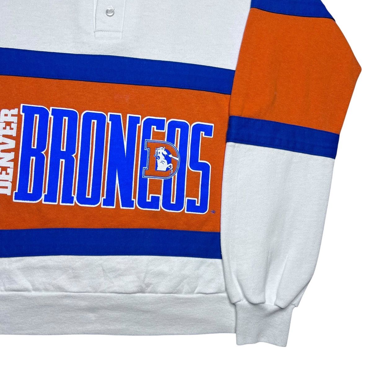 Logo 7 Vintage 1990s NFL Denver Broncos Logo 7 Rugby Sweatshirt Size US M / EU 48-50 / 2 - 15 Thumbnail