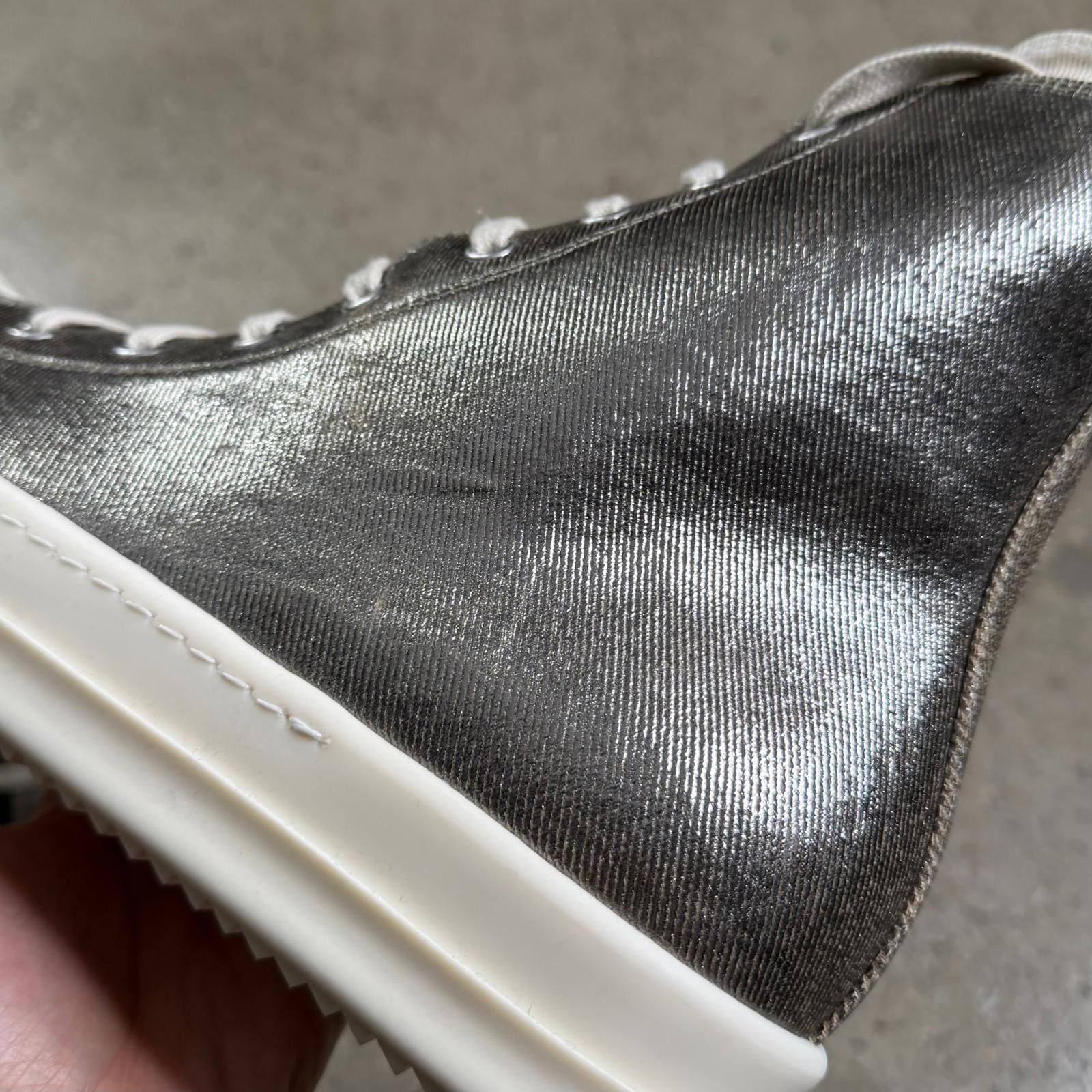 Rick Owens Rick Owens Foiled Denim Ramones Sneakers Size US 9 / EU 42 - 6 Thumbnail