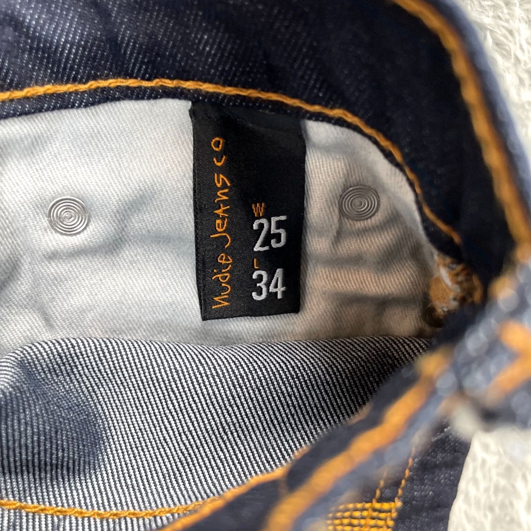 Nudie Jeans Nudie Jeans Womens Jeans Slim Skinny 5-Pocket Denim Cotton Spandex Blue 25x34 Inseam 33 Regular Size 25 Womens Size 26" / US 2 / IT 38 - 5 Thumbnail