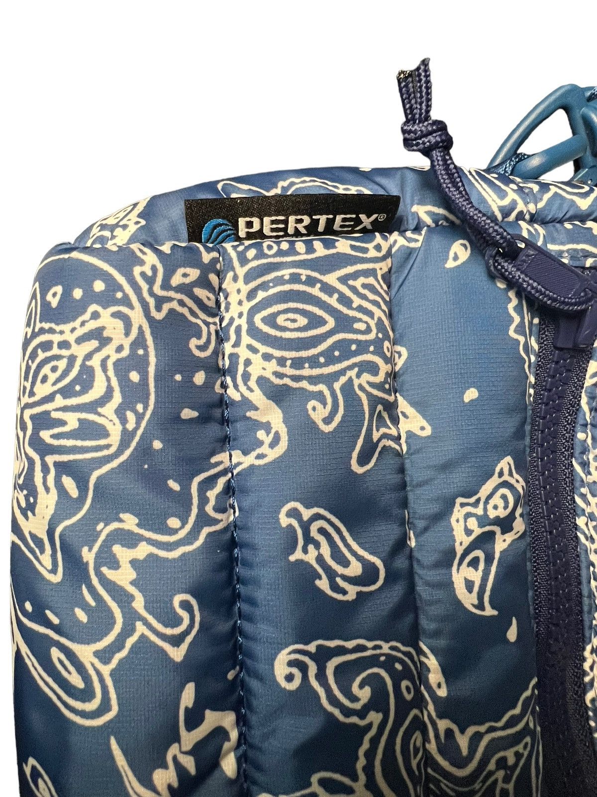 Supreme Puffer Side Bag Blue Paisley