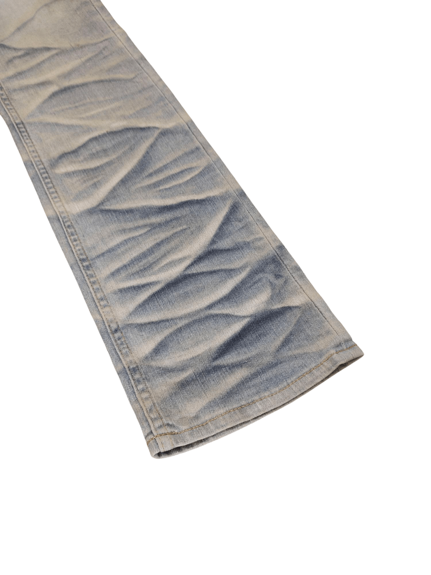 GOSTAR DE FUGA Flare Jeans Jackrose Japan Clawmark Faded Denim Bootcut Y2k Size US 34 / EU 50 - 8 Thumbnail