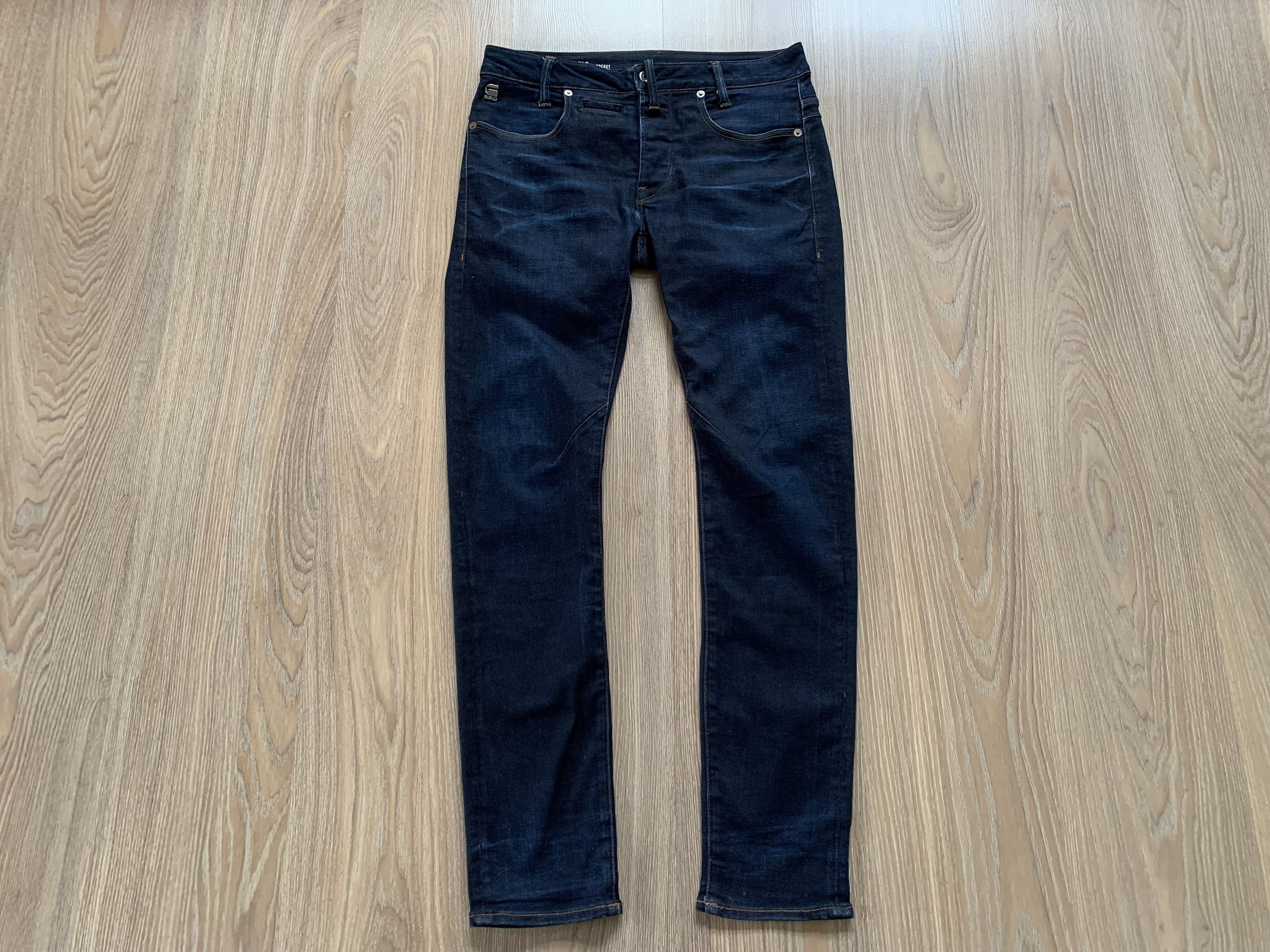 G-Star G-Star Raw D-Staq 5 Pocket Blue Jeans Size US 30 / EU 46 - 2 Thumbnail