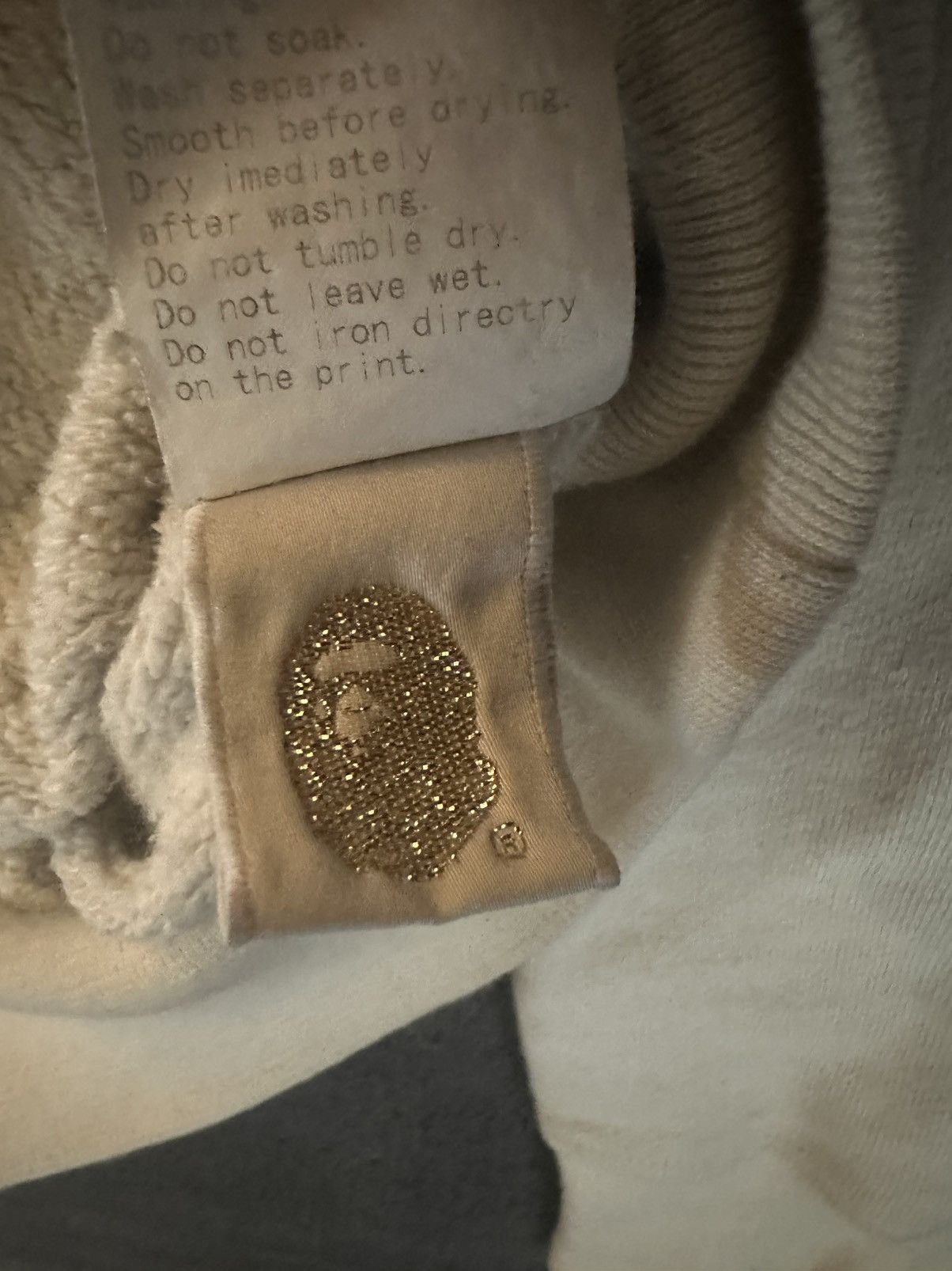 Bape Bape Cream Full Zip Size US L / EU 52-54 / 3 - 6 Thumbnail