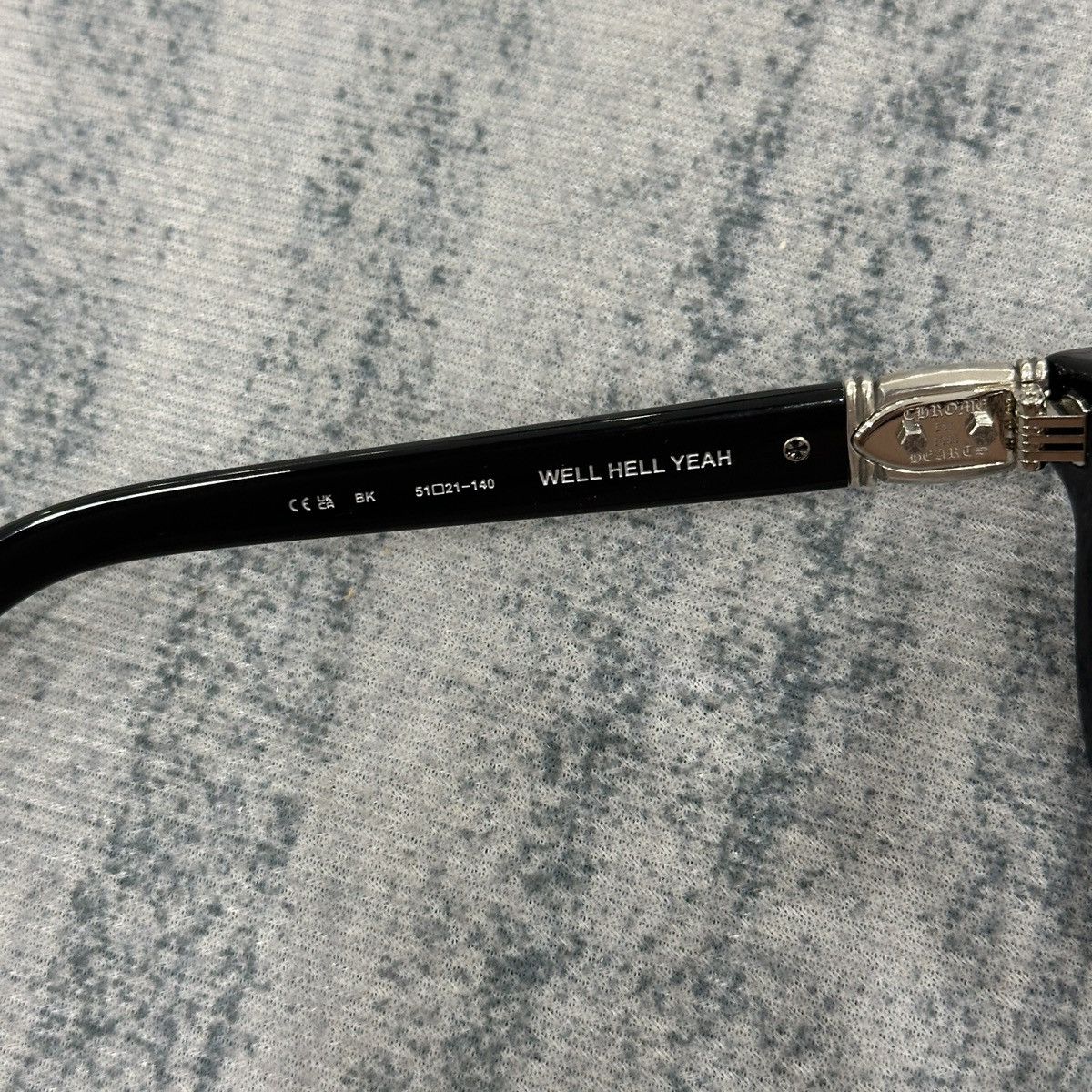 Chrome Hearts CHROME HEARTS WELL HELL YEAH BLACK EYEGLASSES Size ONE SIZE - 9 Thumbnail