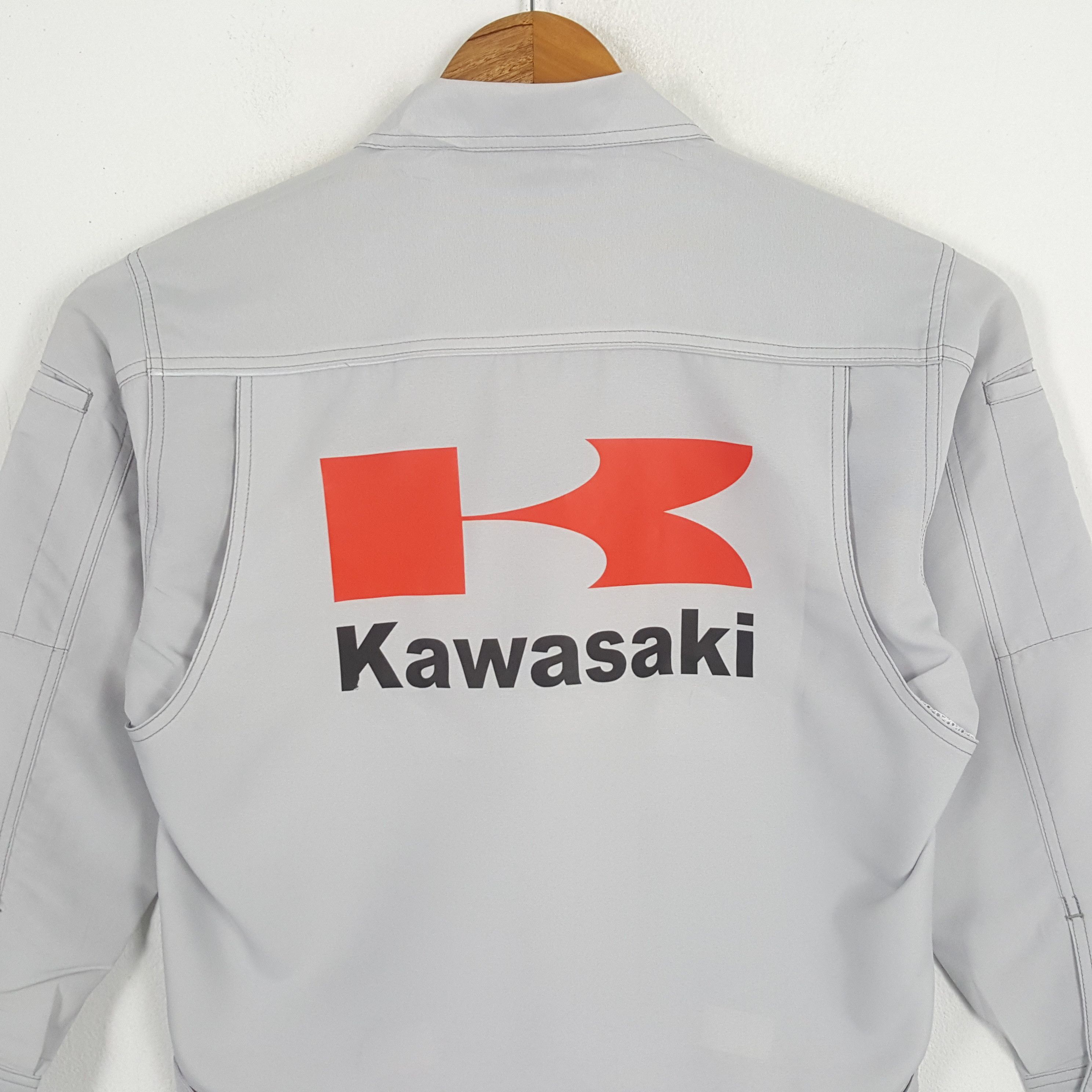 Japanese Brand × Vintage Vintage KAWASAKI Japanese Motorcycle Racing Custom Jacket Size US M / EU 48-50 / 2 - 2 Thumbnail