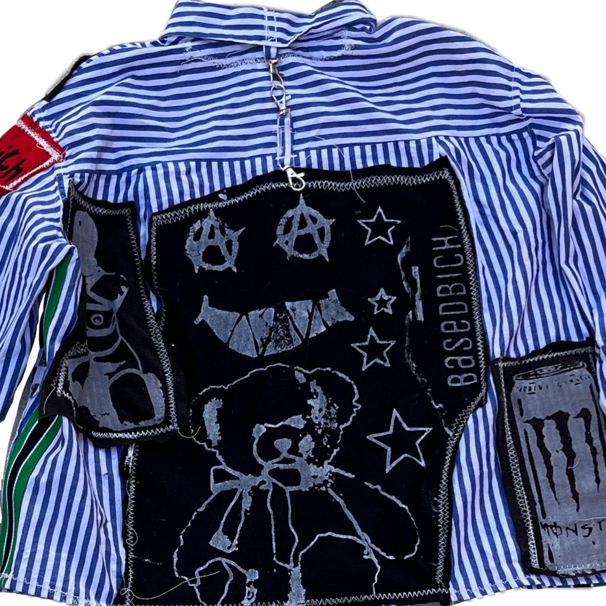 Other Basedbich custom pin stripe shirt with patches size small Size US S / EU 44-46 / 1 - 7 Thumbnail