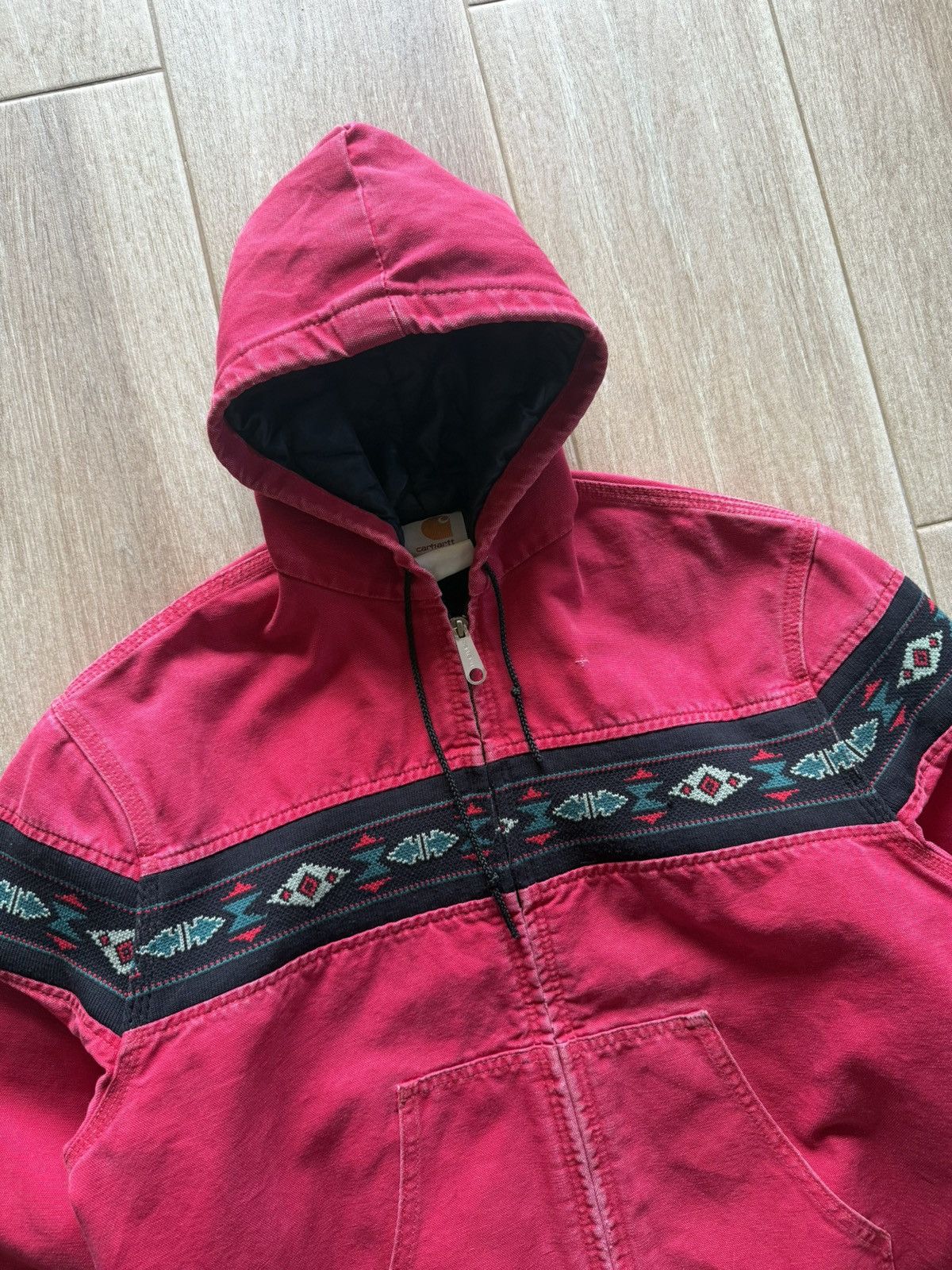 Carhartt Vintage J78RED Carhartt Aztec Jacket Size US M / EU 48-50 / 2 - 5 Thumbnail