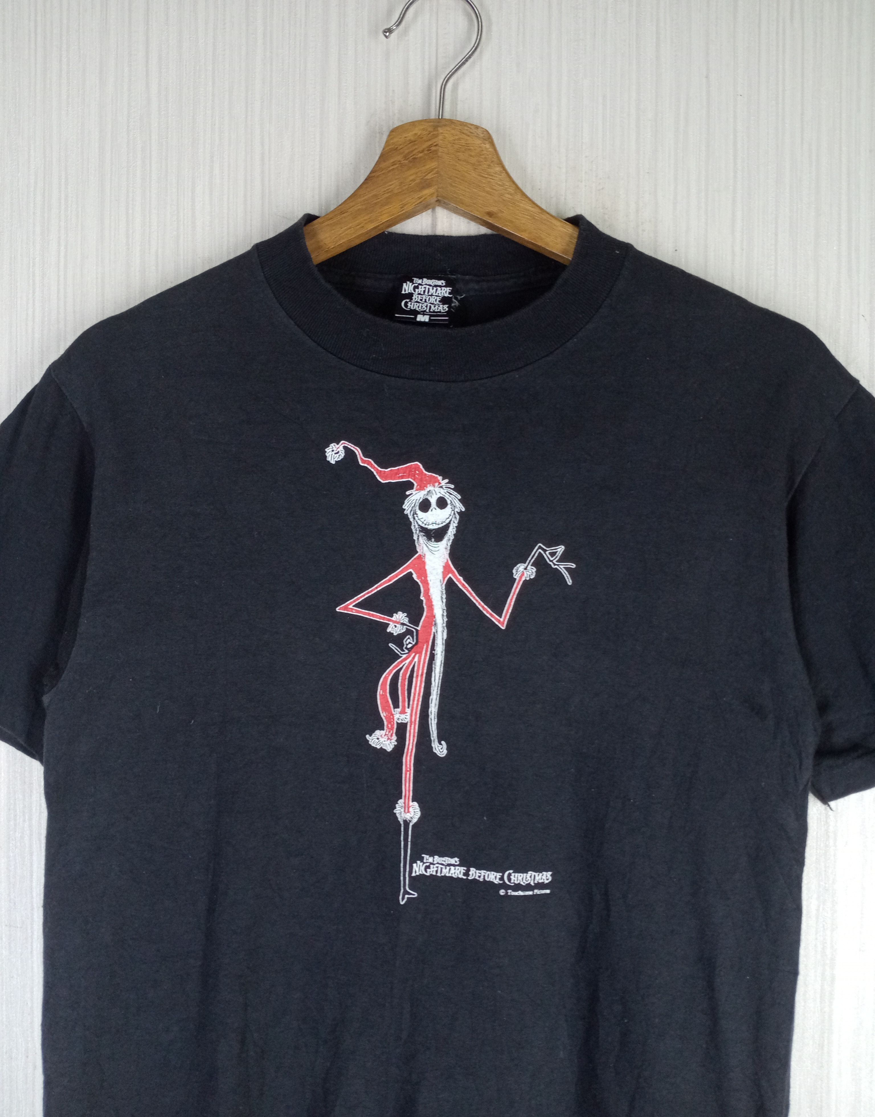 Expert Horror × Vintage Vintage 90s Tim Burton's Nightmare Before Christmas Tshirt Size US M / EU 48-50 / 2 - 3 Thumbnail