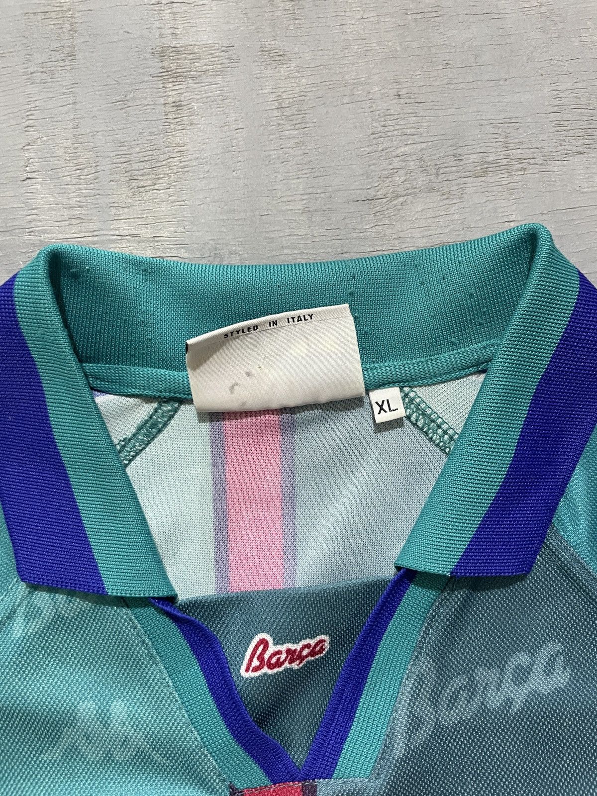 Kappa Rare Fc.barcelona 1996 away Size US XL / EU 56 / 4 - 4 Thumbnail