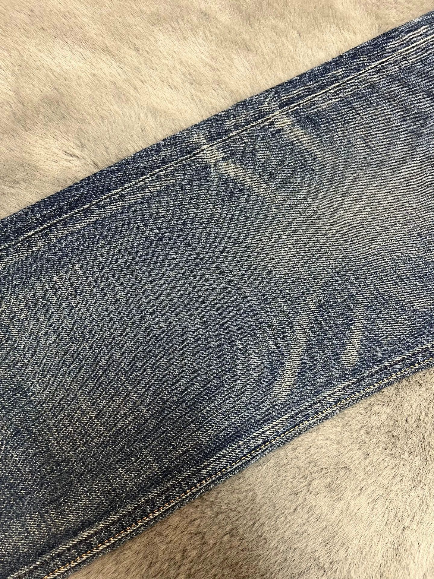 Celine Authentic Celine washed blue straight-leg jeans, Size US 31 - 4 Thumbnail