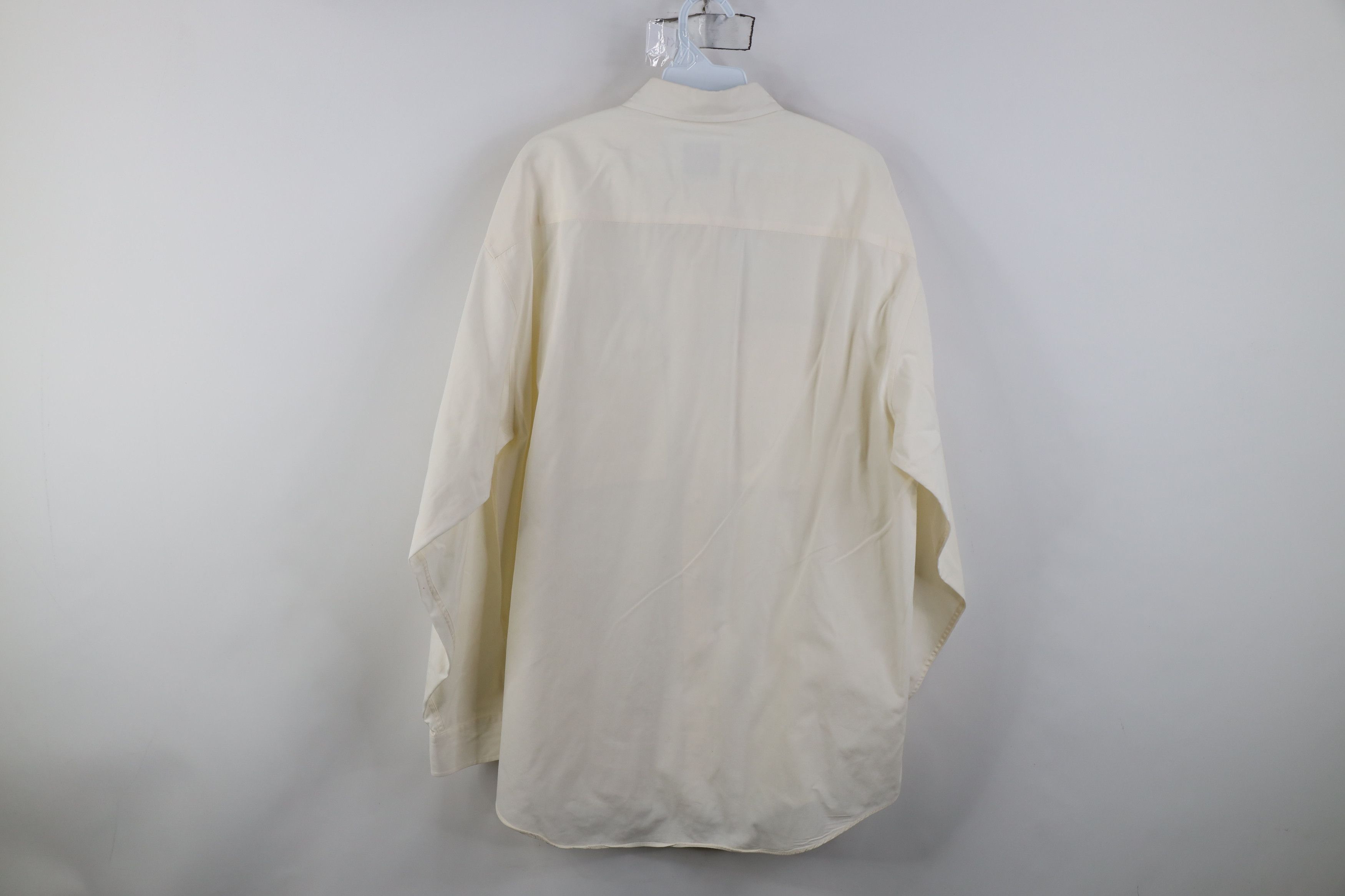 Gap Vintage 90s Gap Collared Button Down Shirt Cream Cotton Size US L / EU 52-54 / 3 - 9 Thumbnail
