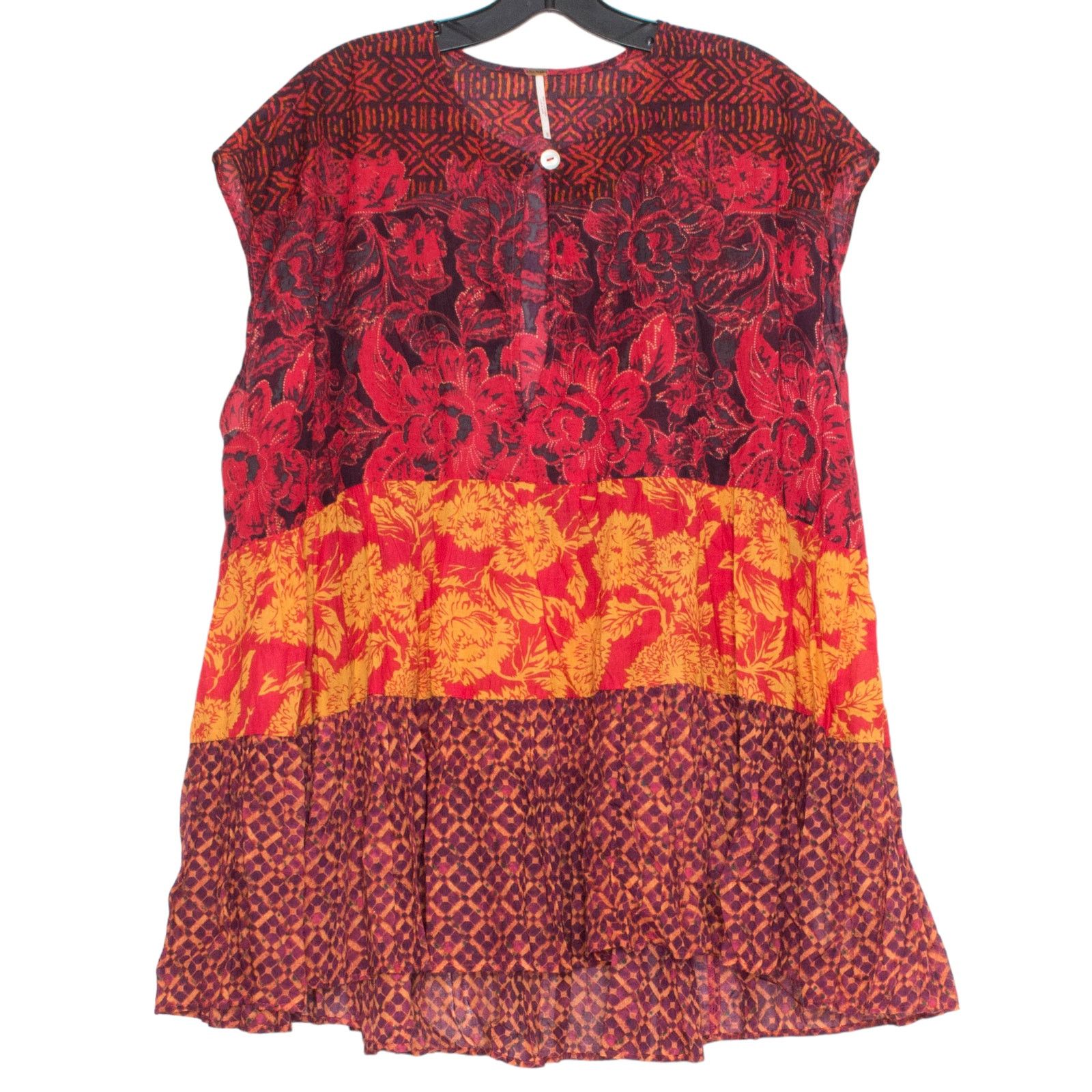 Free People Free People Gotta Have You Tunic Top Tiered Floral S Boho Size S / US 4 / IT 40 - 1 Thumbnail