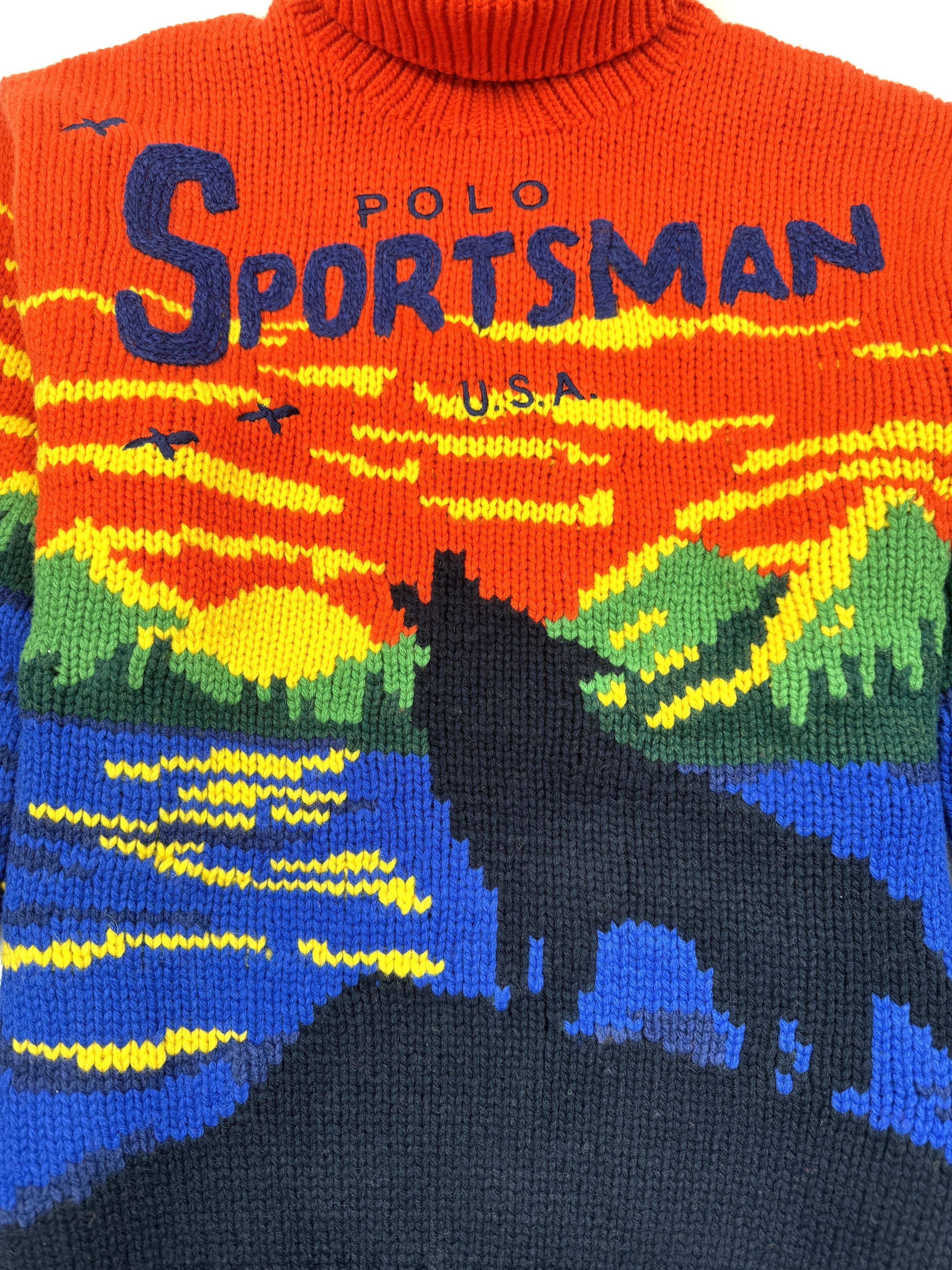 Polo Ralph Lauren RALPH LAUREN POLO SPORTSMAN WOLF HOWL TURTLENECK SWEATER Size US XL / EU 56 / 4 - 10 Thumbnail
