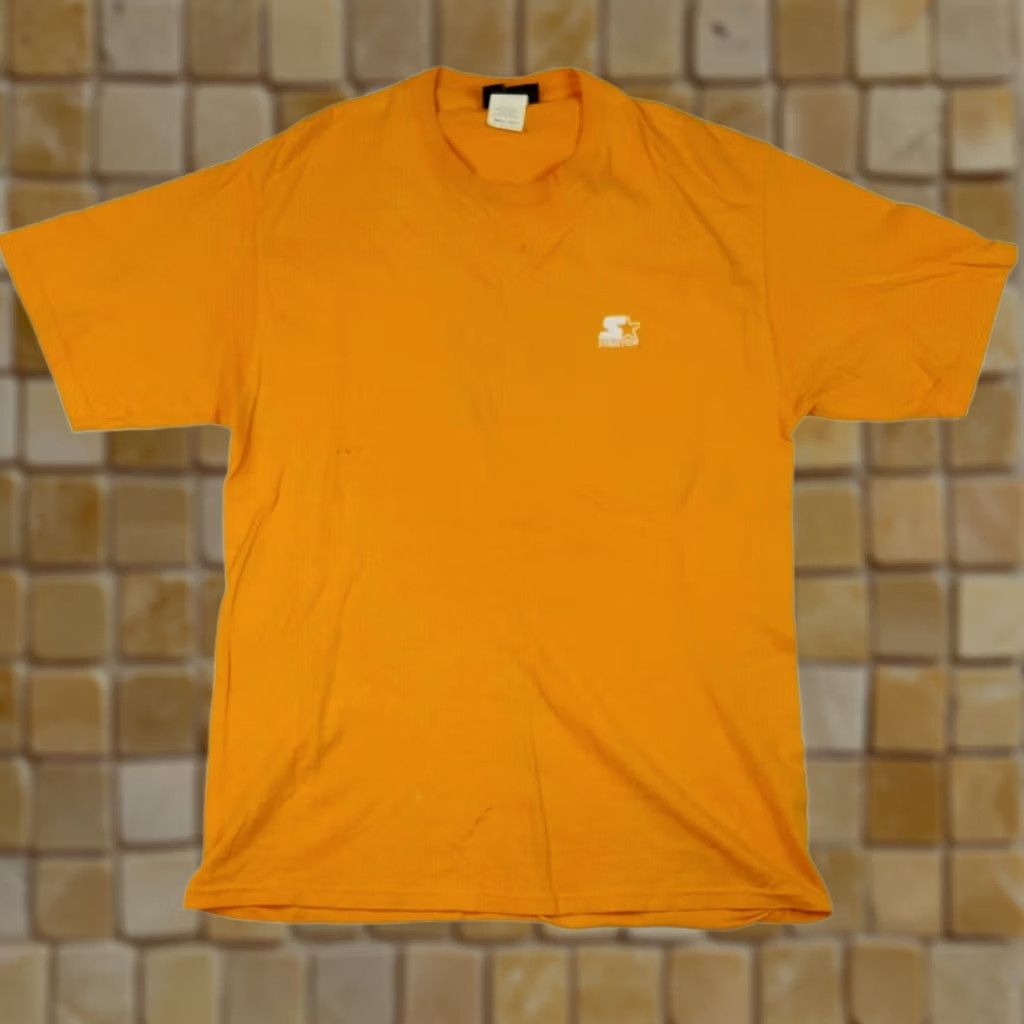 Starter VTG Starter Orange Distressed Y2K Men's Size S Retro Athletic Sports T Shirt Size US S / EU 44-46 / 1 - 1 Thumbnail
