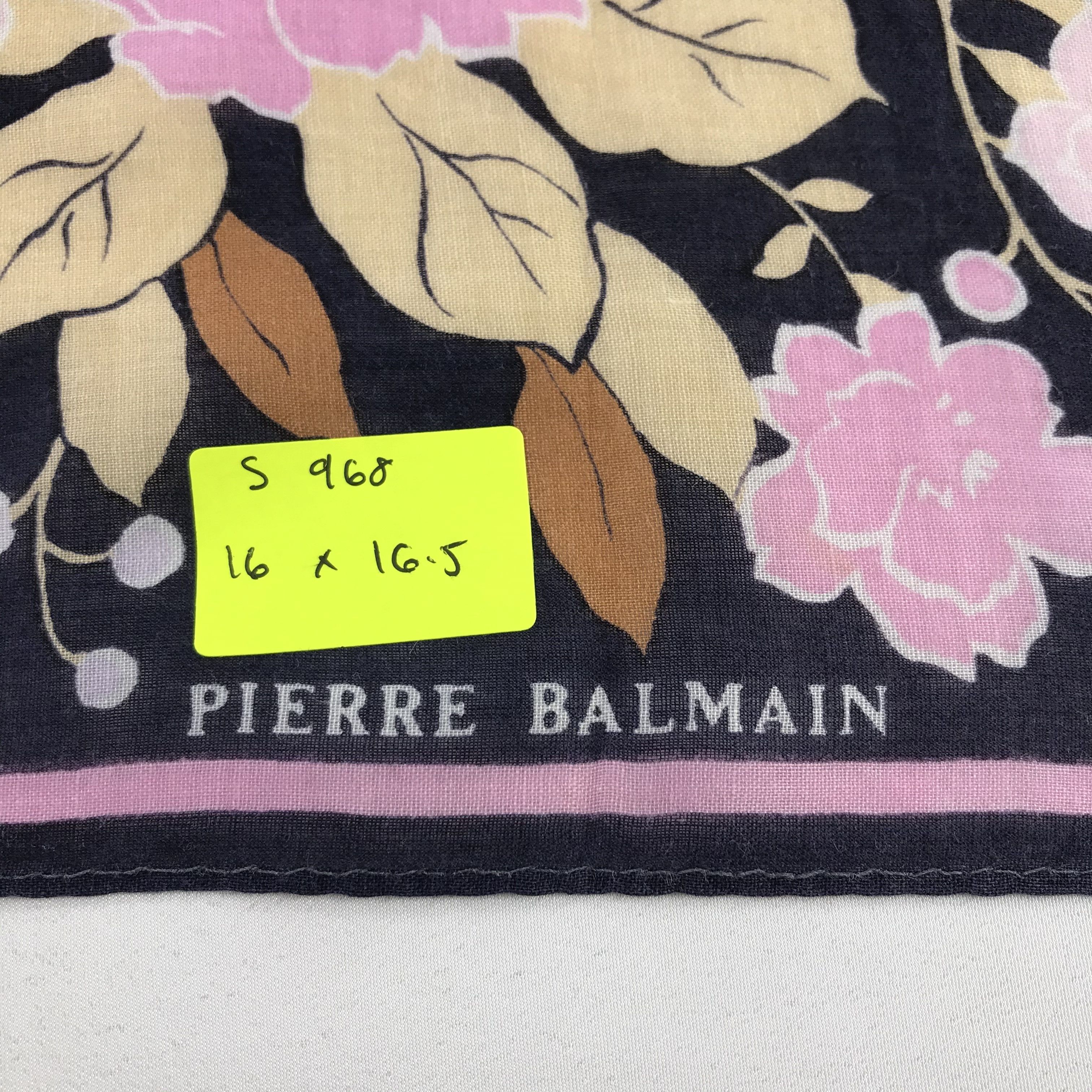 Pierre Balmain × Vintage Pierre Balmain Bandana / Handkerchief / Neckerchief - S968 Size ONE SIZE - 5 Thumbnail