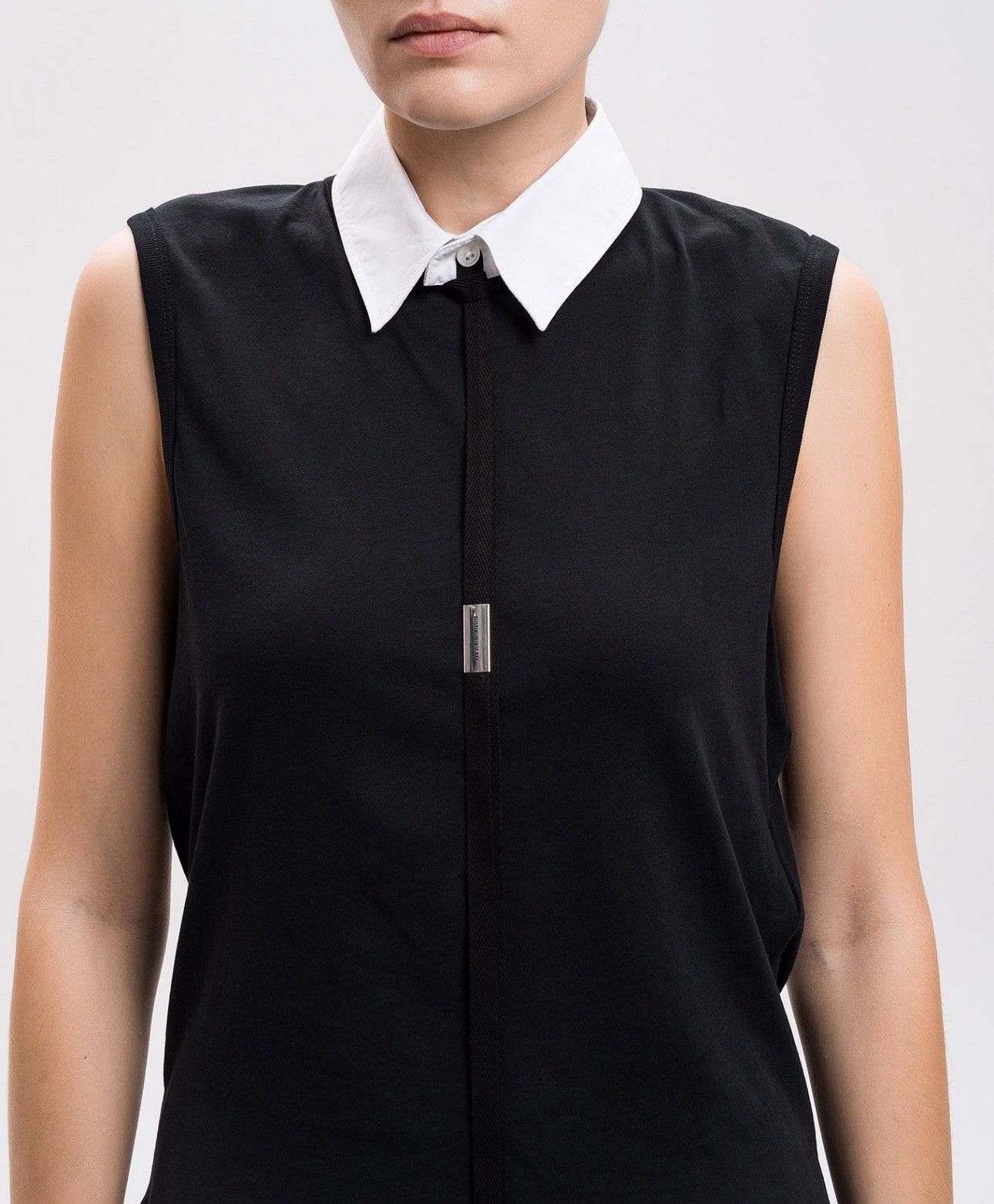 Ann Demeulemeester Ann Demeulemeester White Raku-Poplin Shirt Collar Size ONE SIZE - 2 Thumbnail