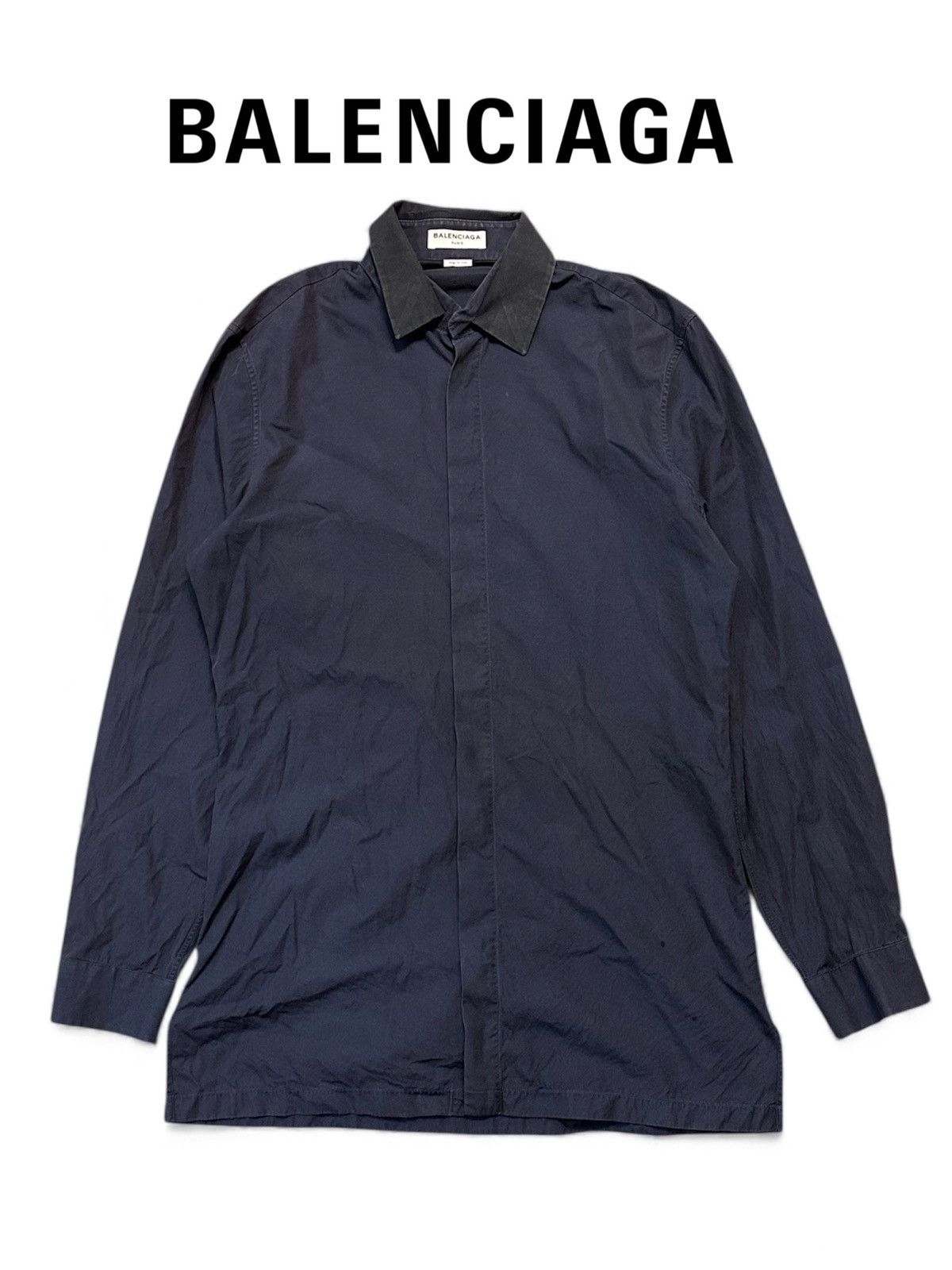 Balenciaga SS15 Balenciaga Broadcloth Double Collar (Alexander Wang) Size US M / EU 48-50 / 2 - 1 Thumbnail