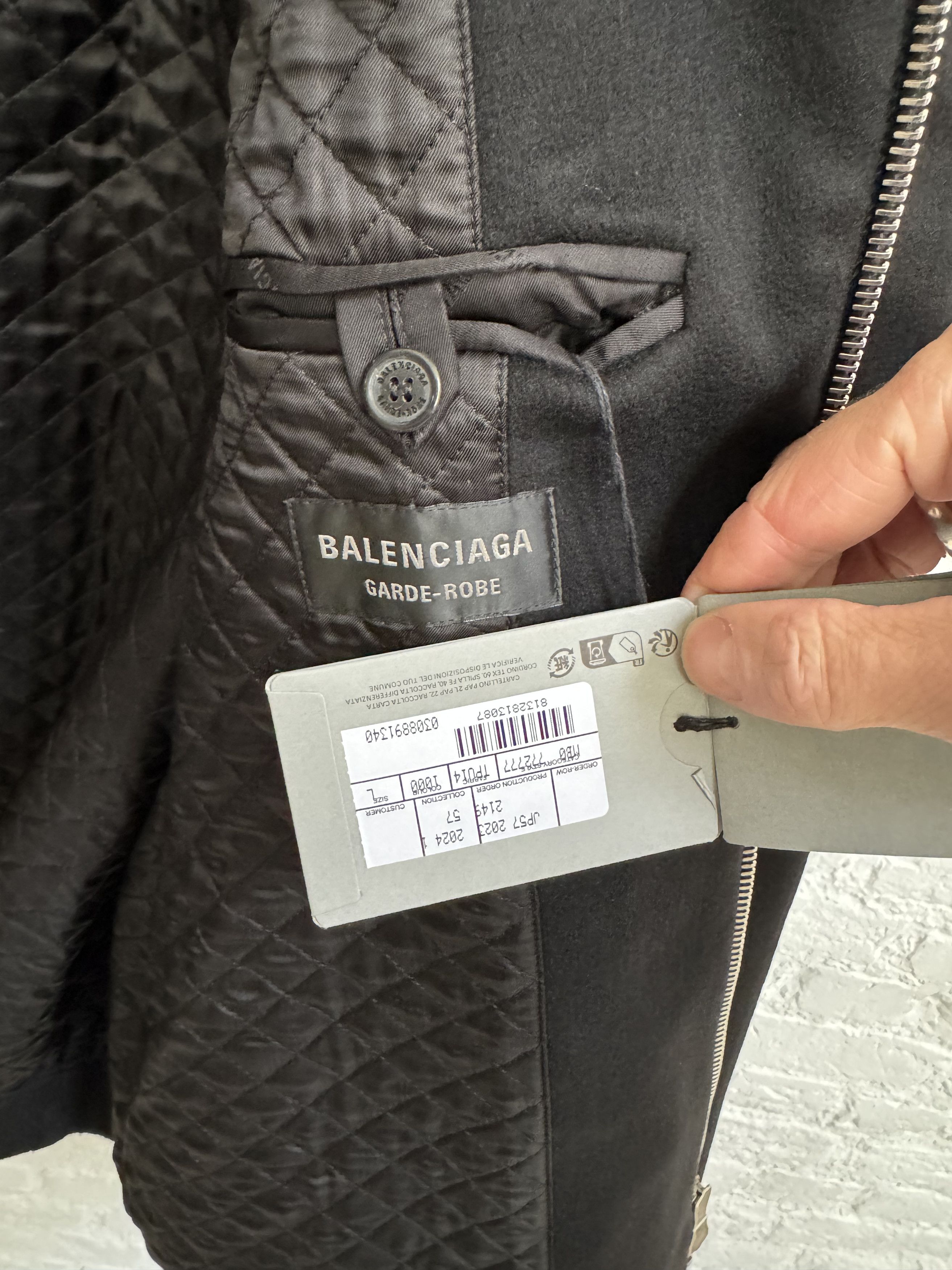 Balenciaga Cashmere Garde-robe jacket size L | Grailed