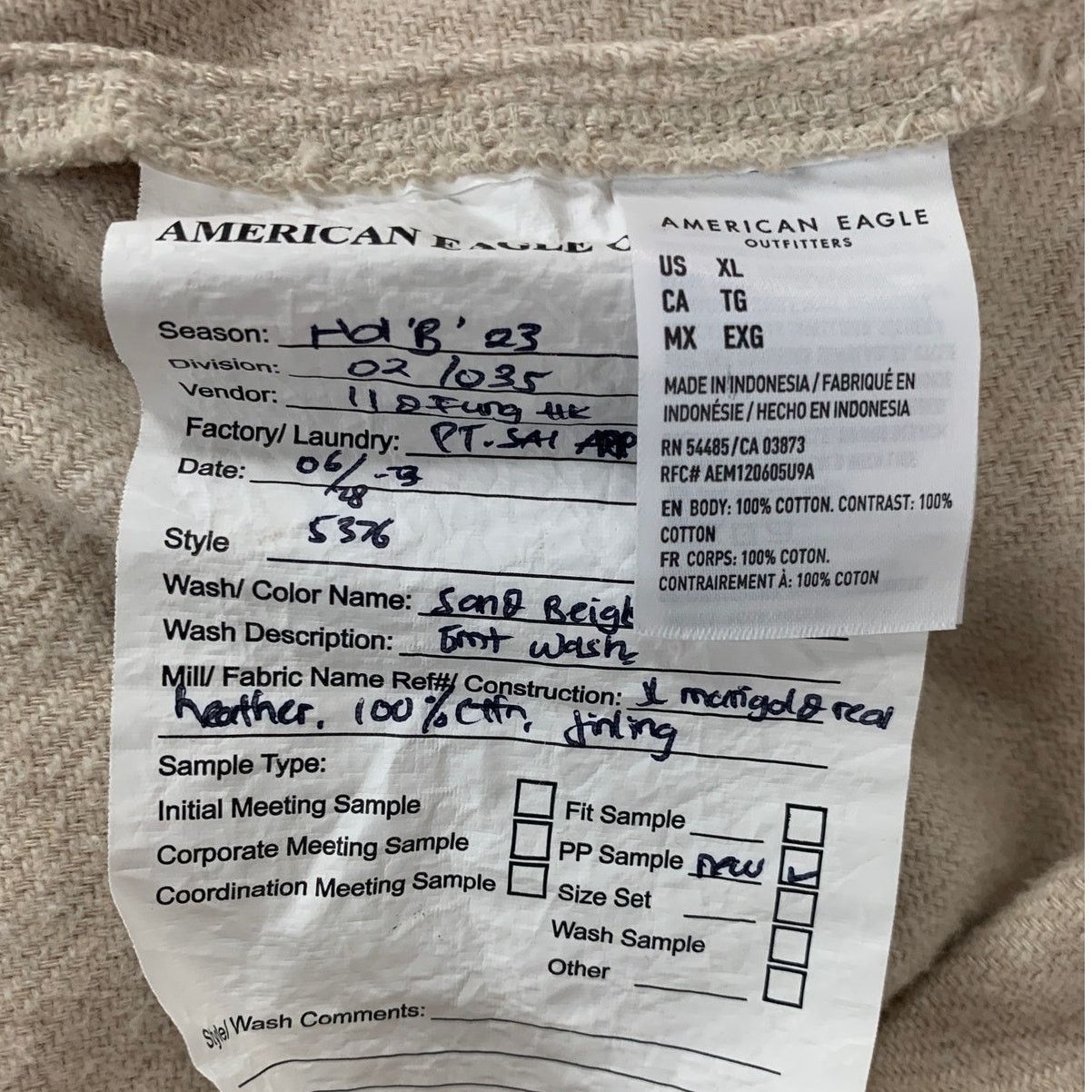 American Eagle Outfitters New AEO Womens Medium Cotton Long Sleeve Button Up Shirt Size M / US 6-8 / IT 42-44 - 4 Thumbnail
