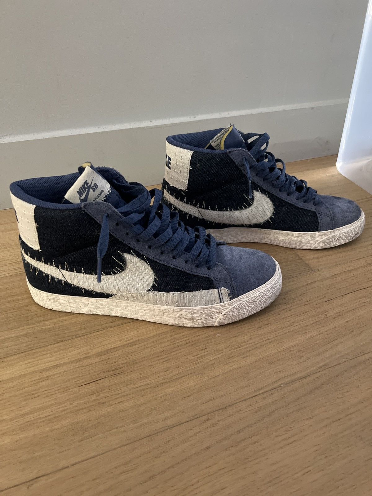 Nike Nike Blazer High "Sashiko" Blue Size US 9 / EU 42 - 2 Thumbnail