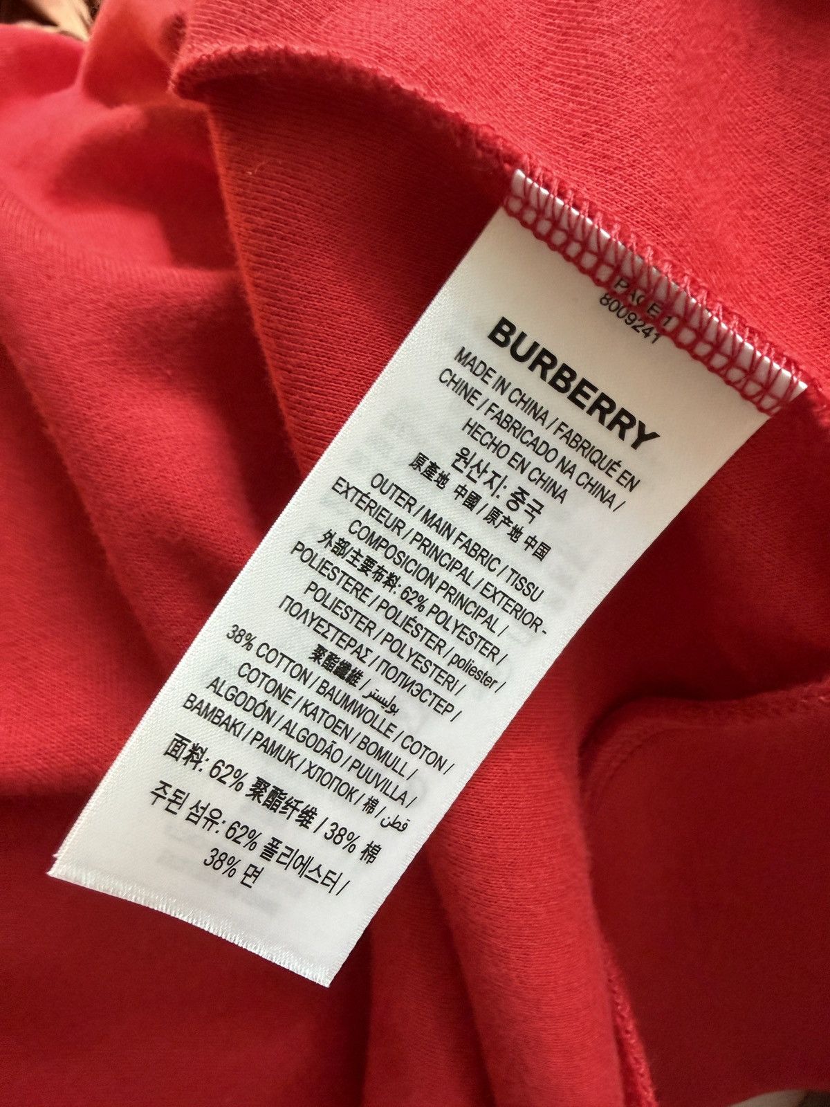 Burberry Red Burberry Tracksuit Jacket Size US L / EU 52-54 / 3 - 8 Thumbnail