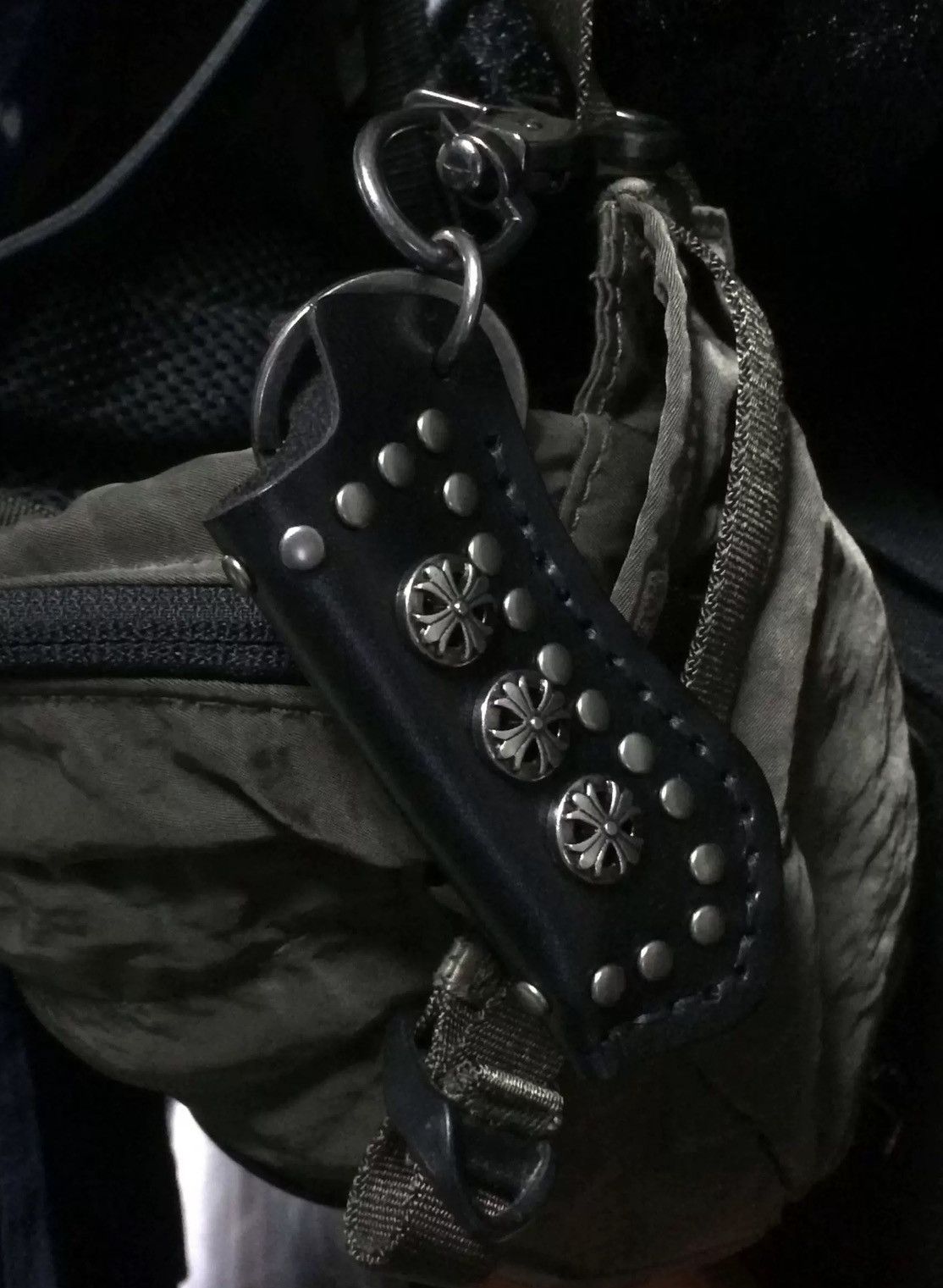 Japanese Brand × Vintage Retro punk rock studded rivet lighter case keychain Size ONE SIZE - 2 Thumbnail