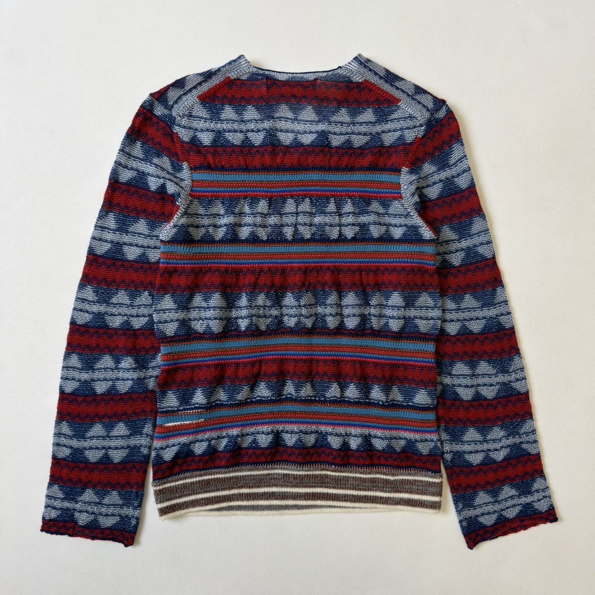 Comme des Garcons S/S 02 Patterned Wool Mixed Tension Sweater Size US M / EU 48-50 / 2 - 14 Thumbnail