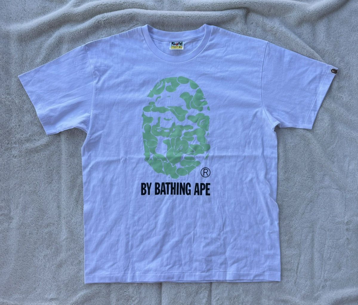 Bape Bape White/Green Big Ape Head Tee Size US XL / EU 56 / 4 - 1 Preview