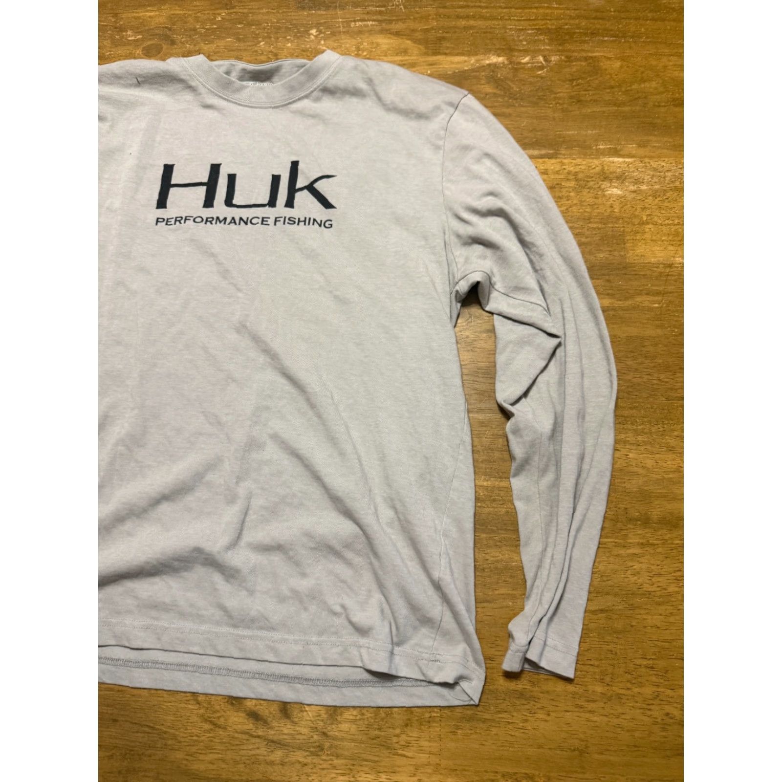 Vintage HUK Performance Shirt Men's Large Gray Black Fishing Long Sleeve Shirt Size US L / EU 52-54 / 3 - 4 Thumbnail