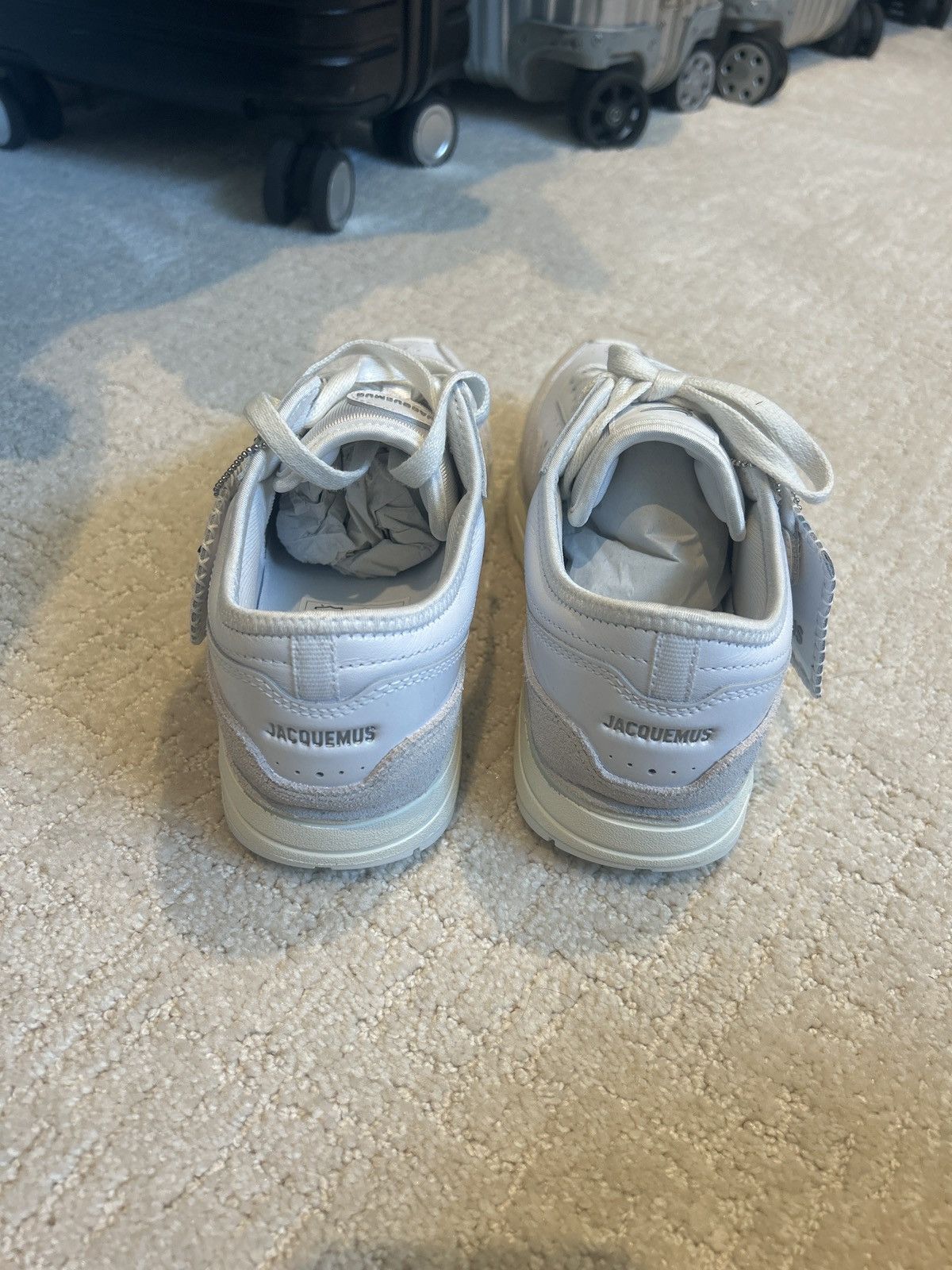 Jacquemus × Nike Nike x Jacquemus Air Max 1 White Sneakers Size US 10 / EU 43 - 4 Thumbnail