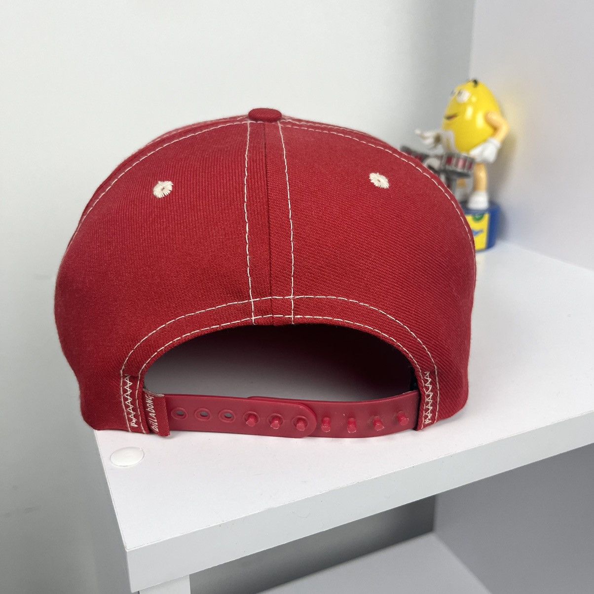 Billabong × Vintage 💋VINTAGE💋 Billabong 6 panel Red Surf Cap with holo logo Size ONE SIZE - 6 Thumbnail