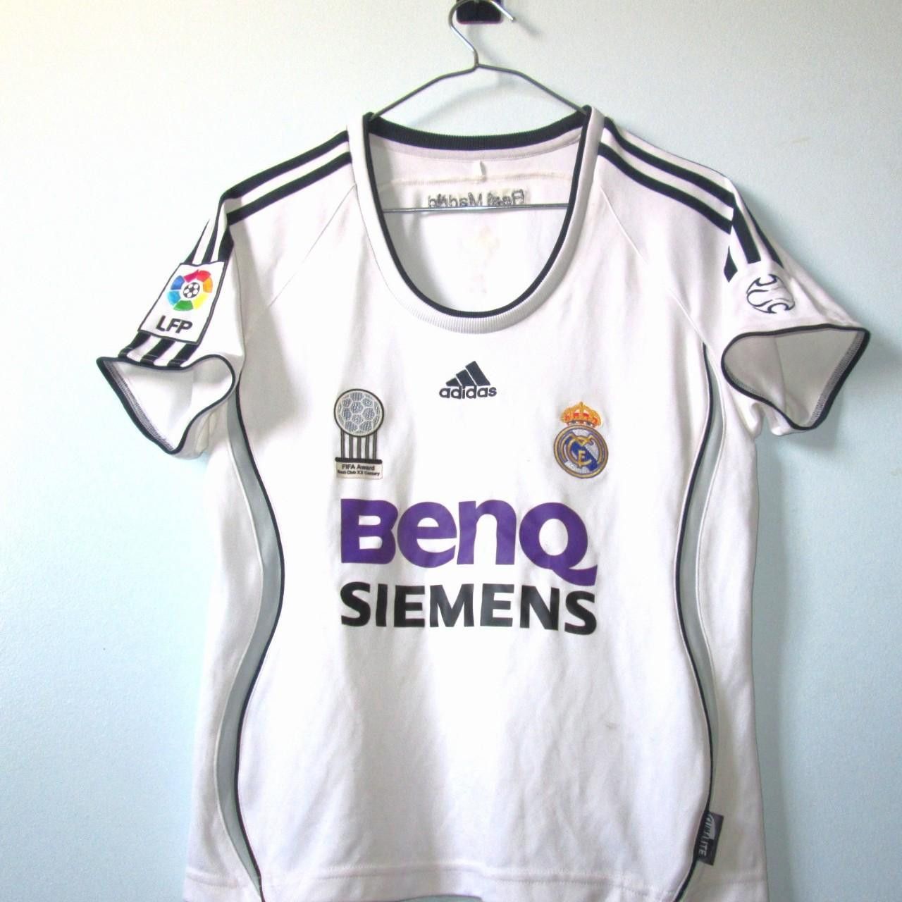 Adidas Real Madrid 2006 2007 Home Shirt Jersey Kit Woman Size US XS / EU 42 / 0 - 1 Thumbnail