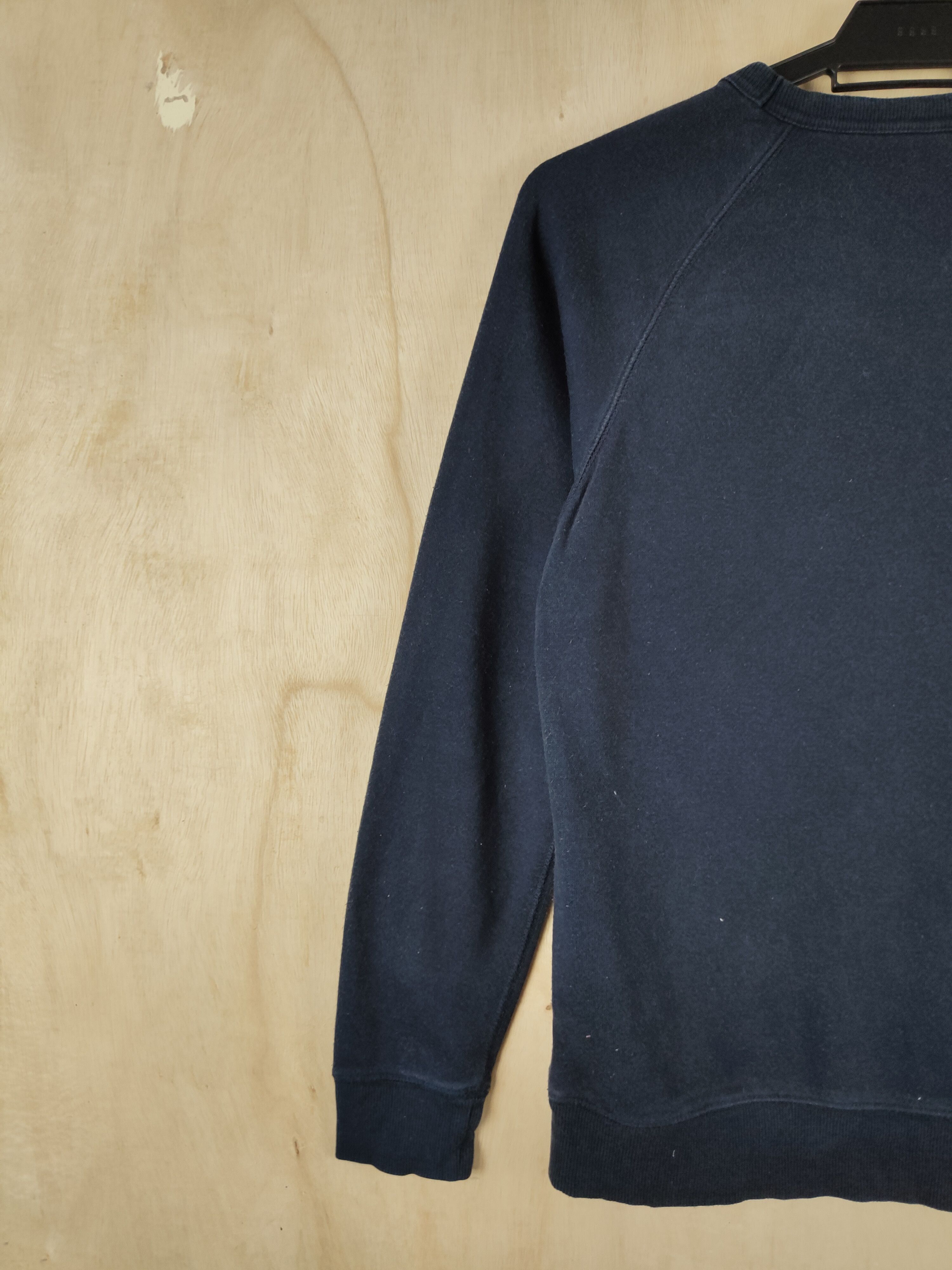 Japanese Brand × Vintage Japanese Brand Blue Black plain Sweatshirts #S2639 Size XS / US 0-2 / IT 36-38 - 8 Thumbnail
