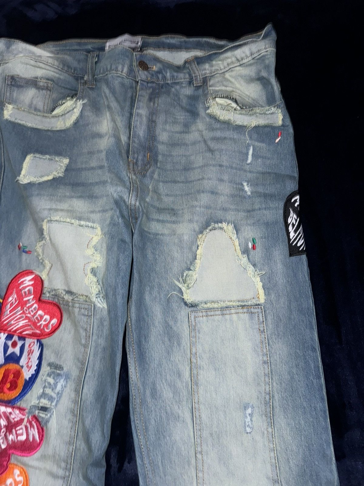 Other Belmontz MOB Patch Denim Distressed Size US 36 / EU 52 - 4 Thumbnail